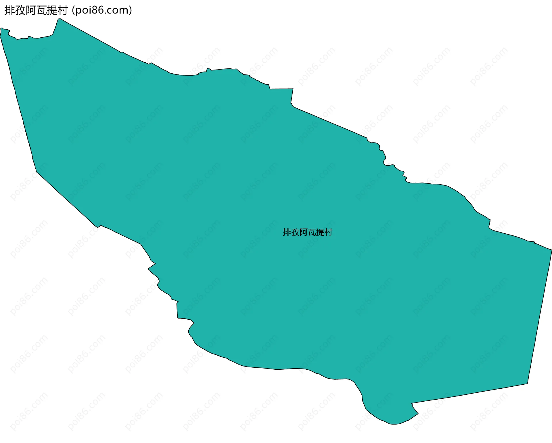 排孜阿瓦提村边界地图