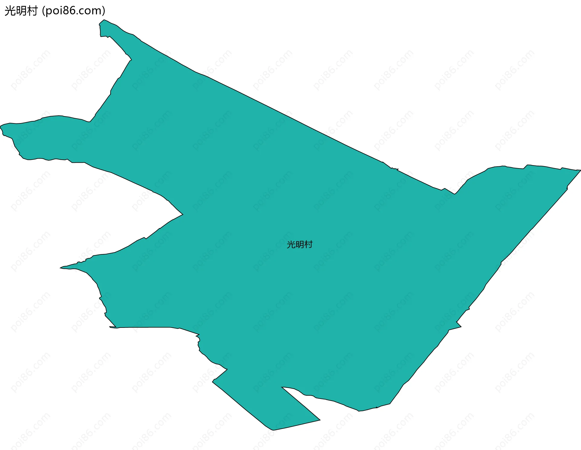 光明村边界地图
