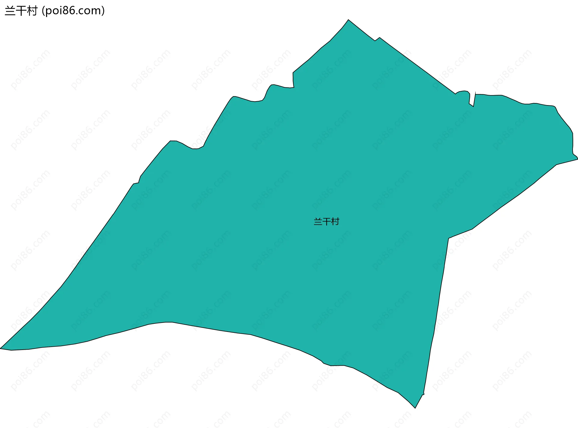 兰干村边界地图