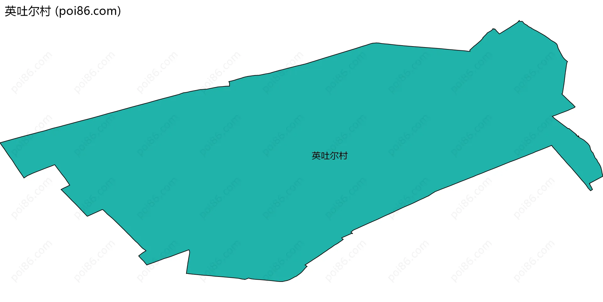 英吐尔村边界地图