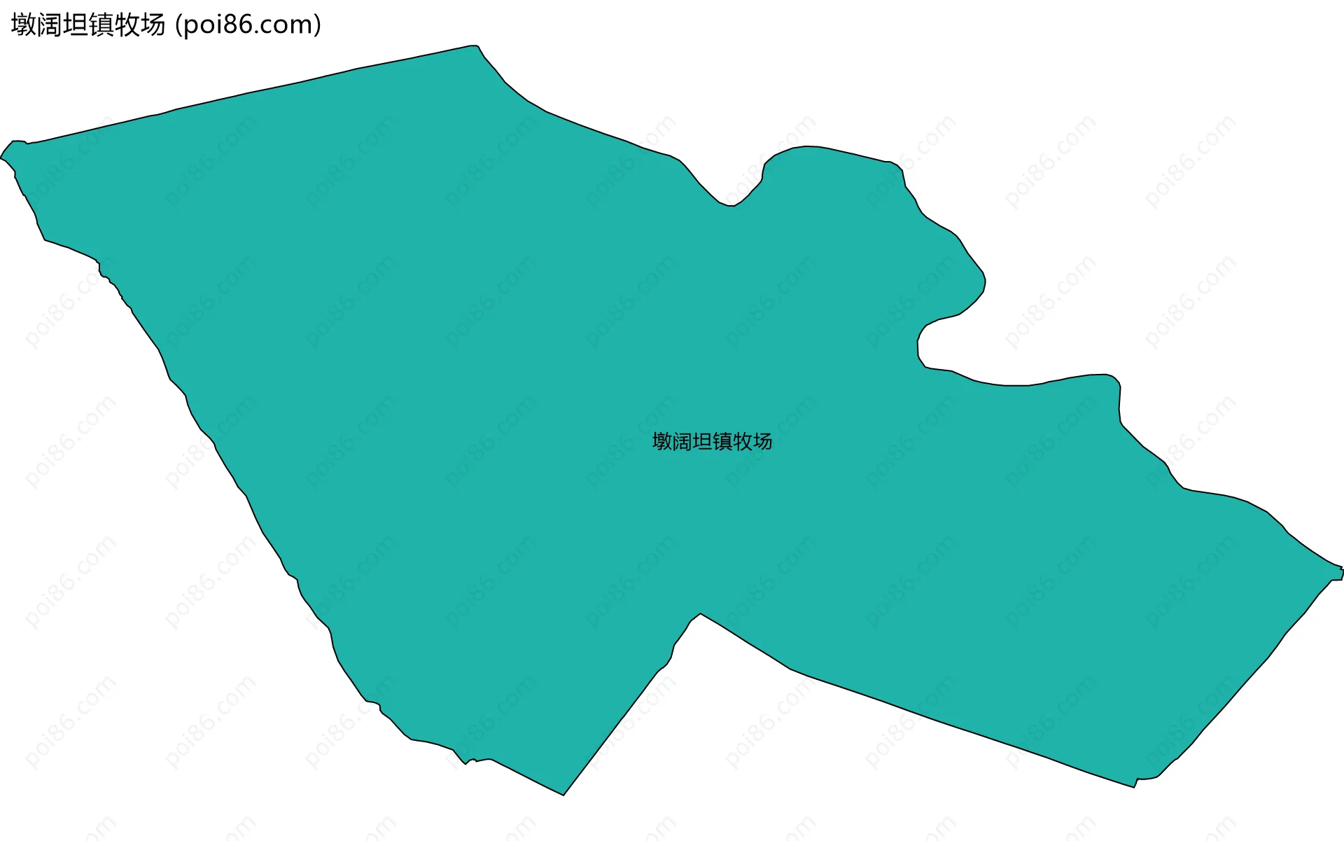 墩阔坦镇牧场边界地图