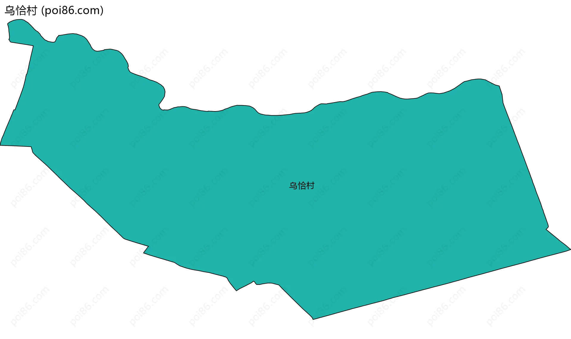 乌恰村边界地图