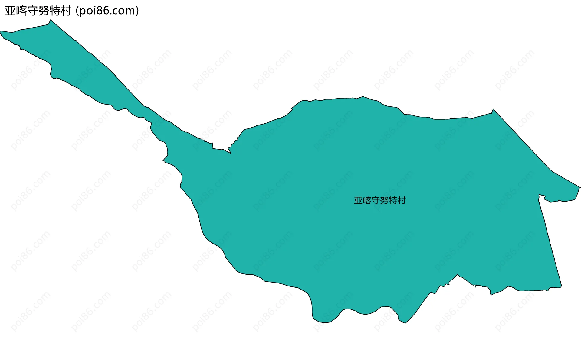 亚喀守努特村边界地图