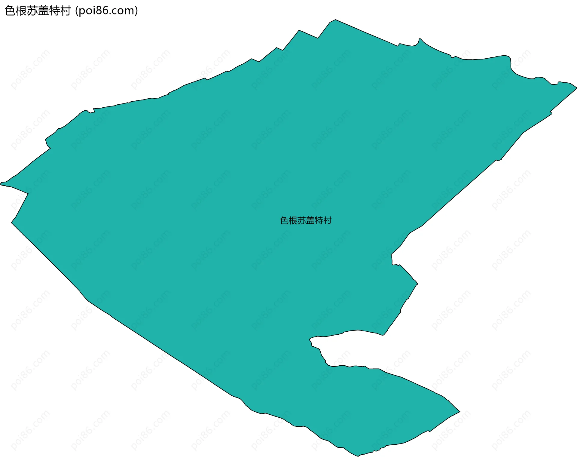 色根苏盖特村边界地图