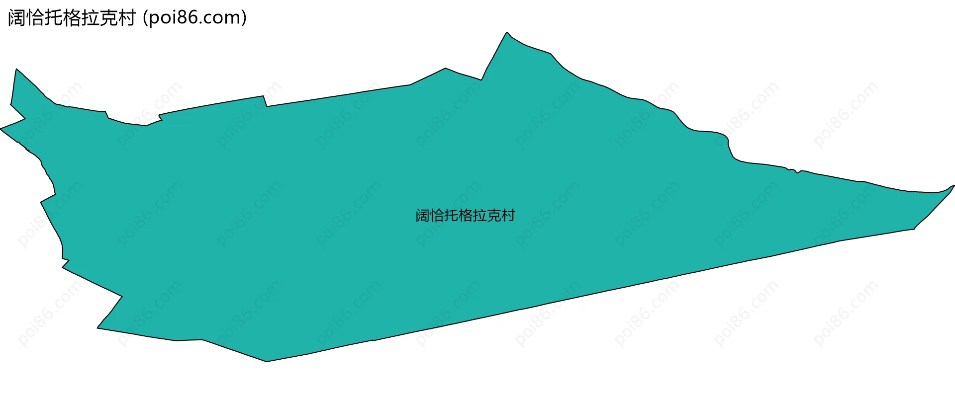 阔恰托格拉克村边界地图