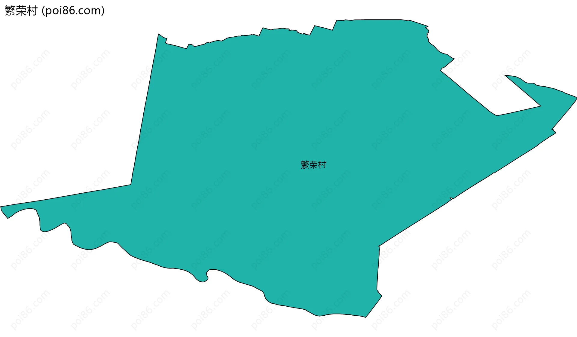 繁荣村边界地图