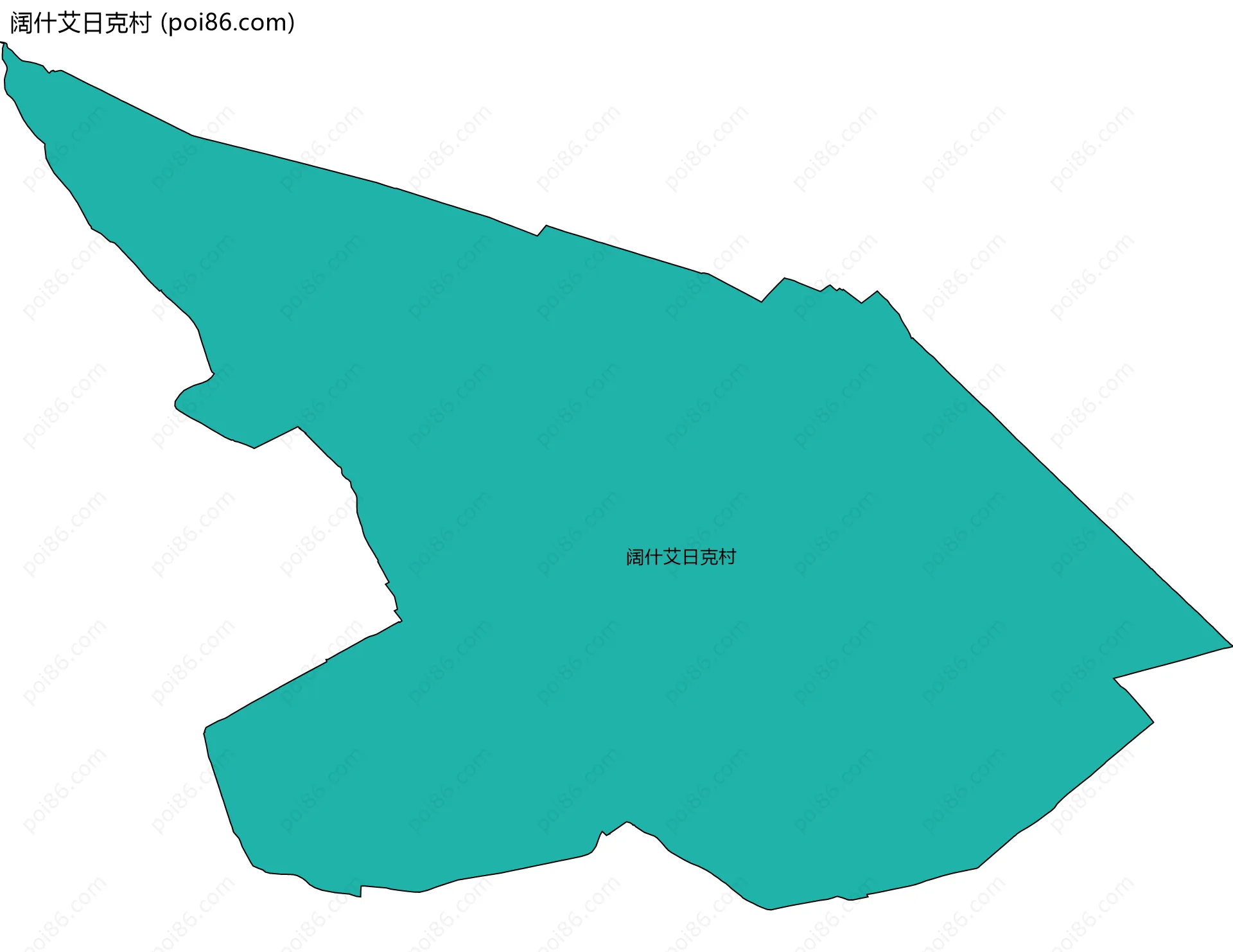 阔什艾日克村边界地图