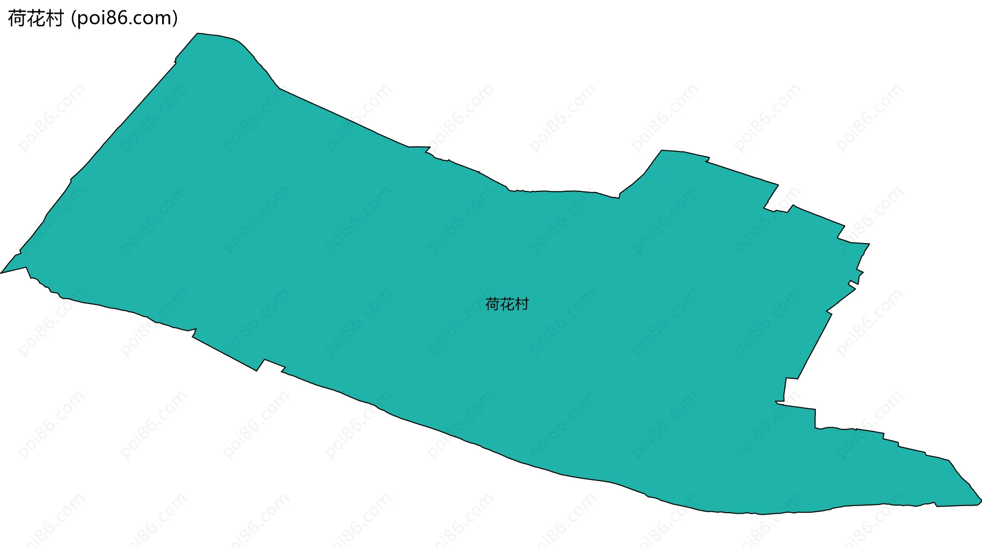 荷花村边界地图