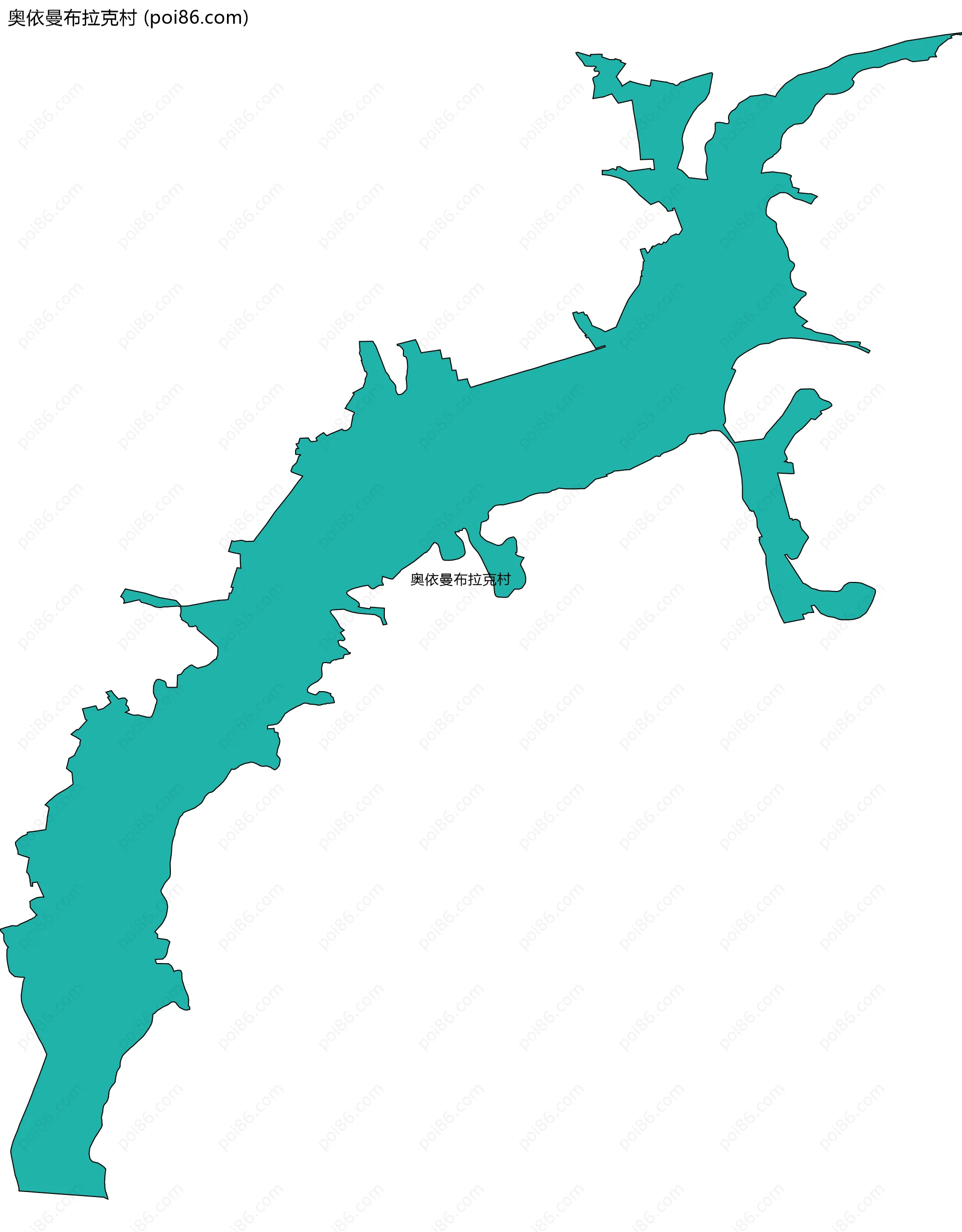 奥依曼布拉克村边界地图