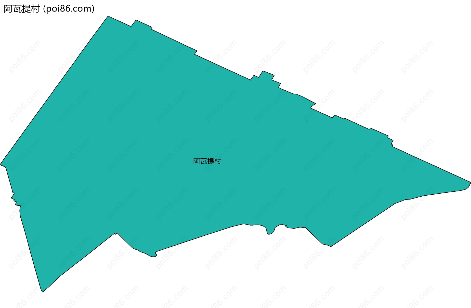 阿瓦提村边界地图