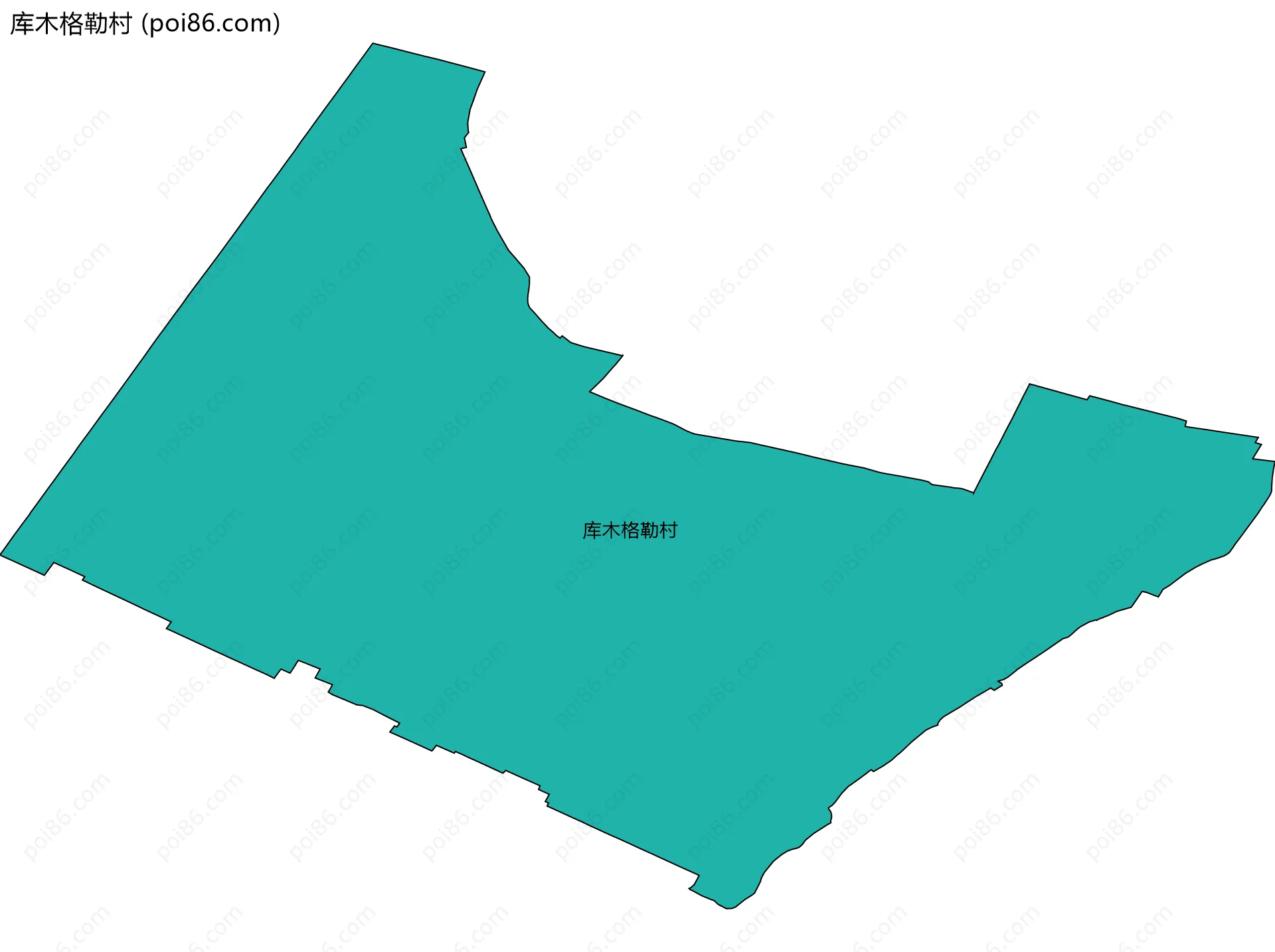 库木格勒村边界地图
