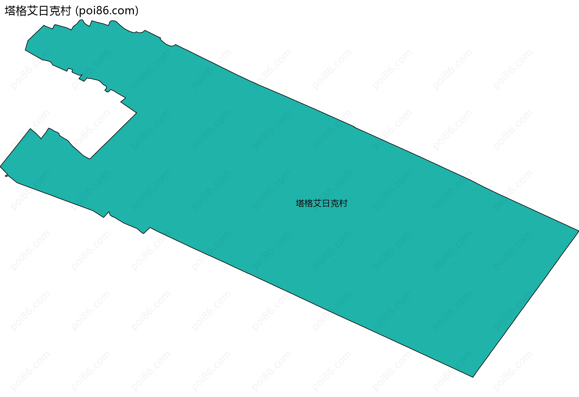 塔格艾日克村边界地图