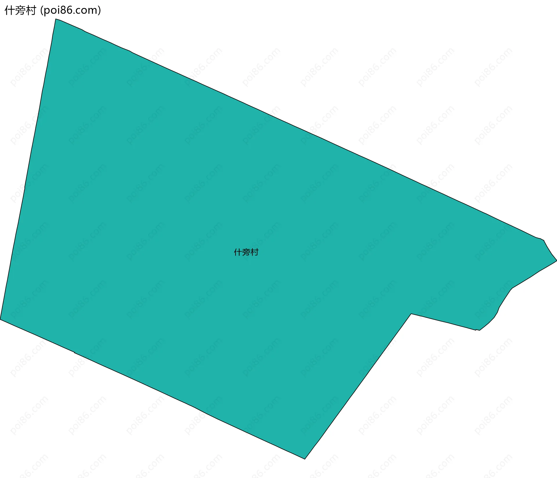 什旁村边界地图