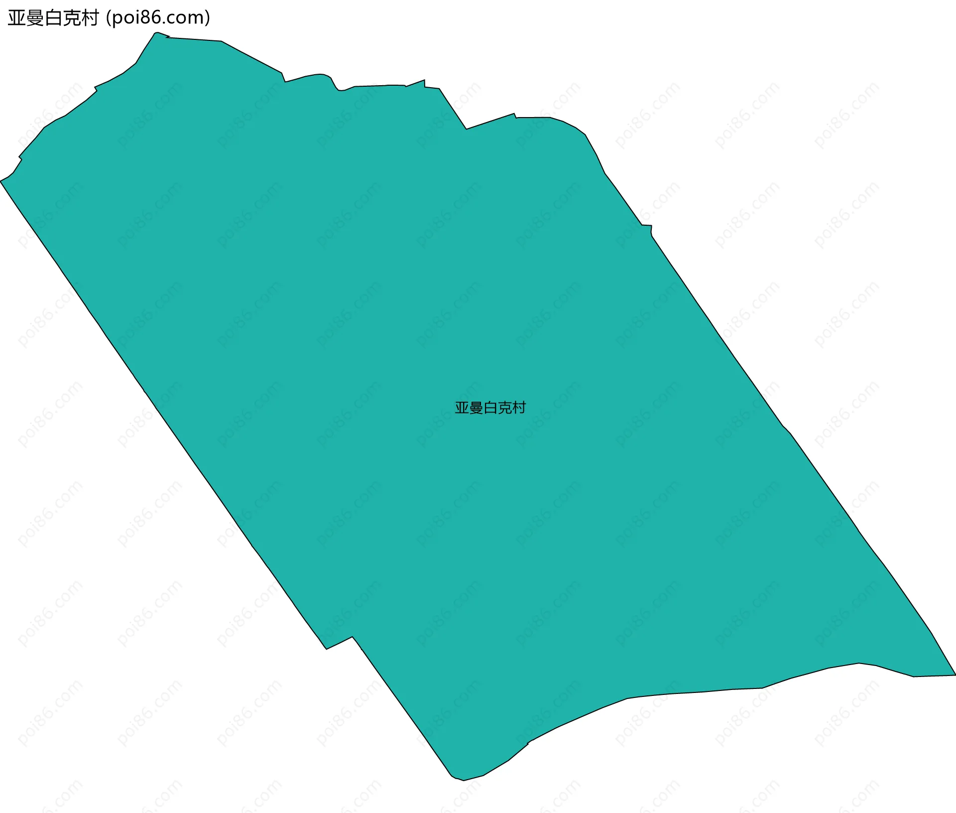亚曼白克村边界地图