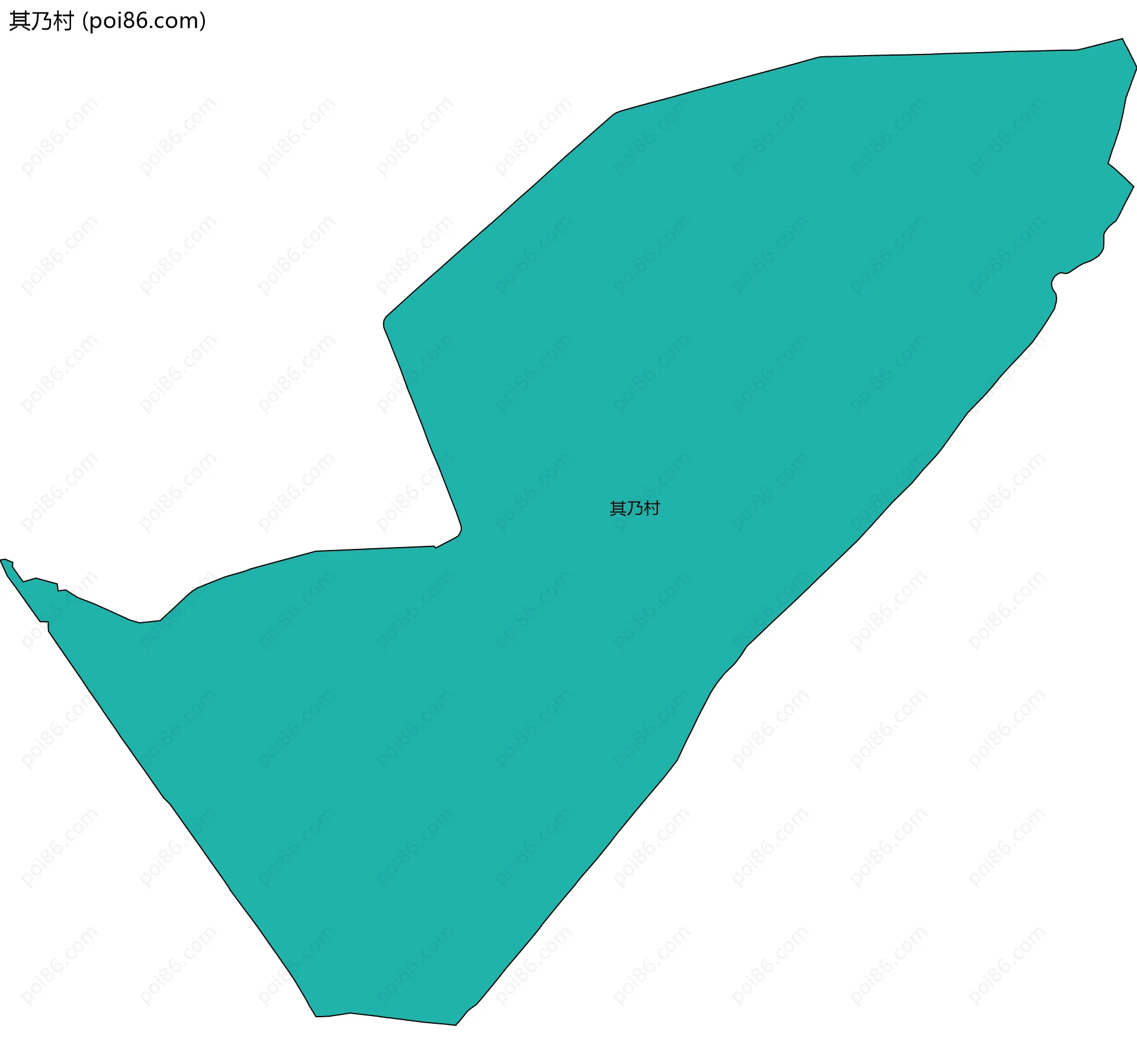 其乃村边界地图
