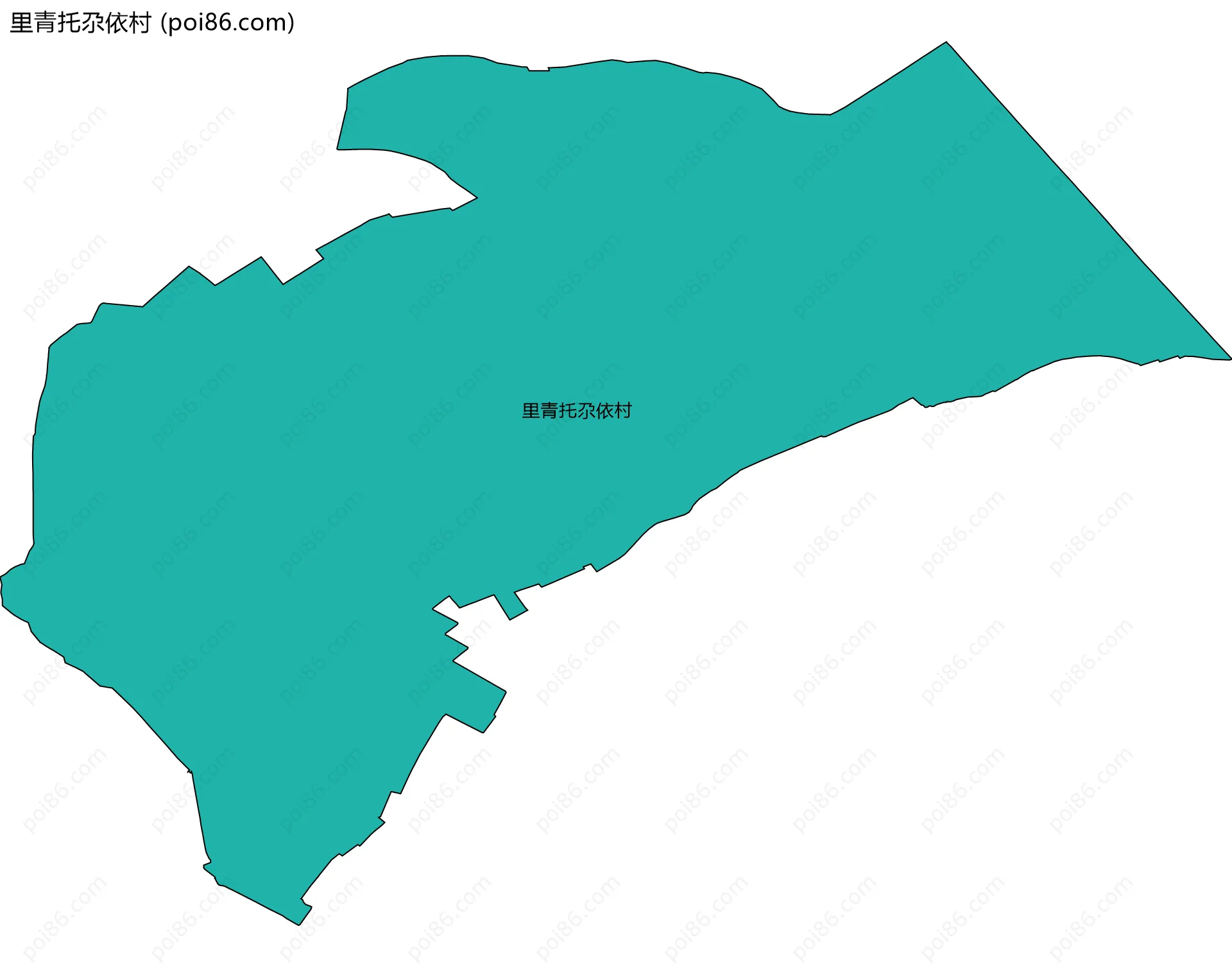 里青托尕依村边界地图