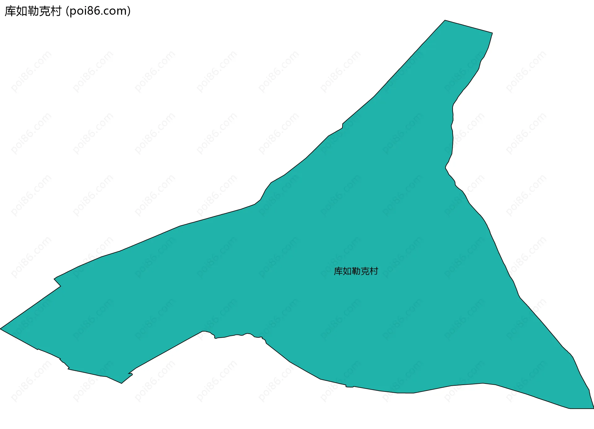 库如勒克村边界地图