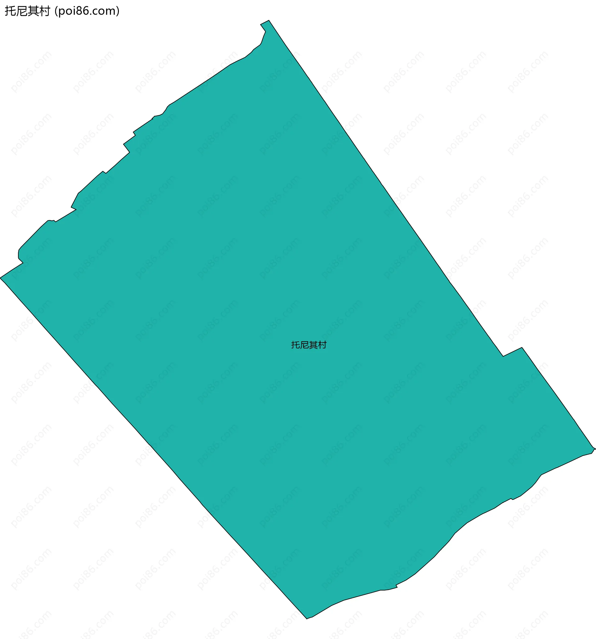 托尼其村边界地图