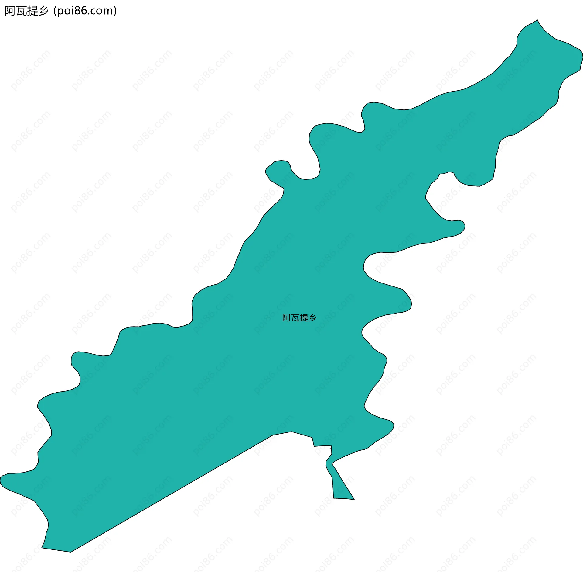 阿瓦提乡边界地图