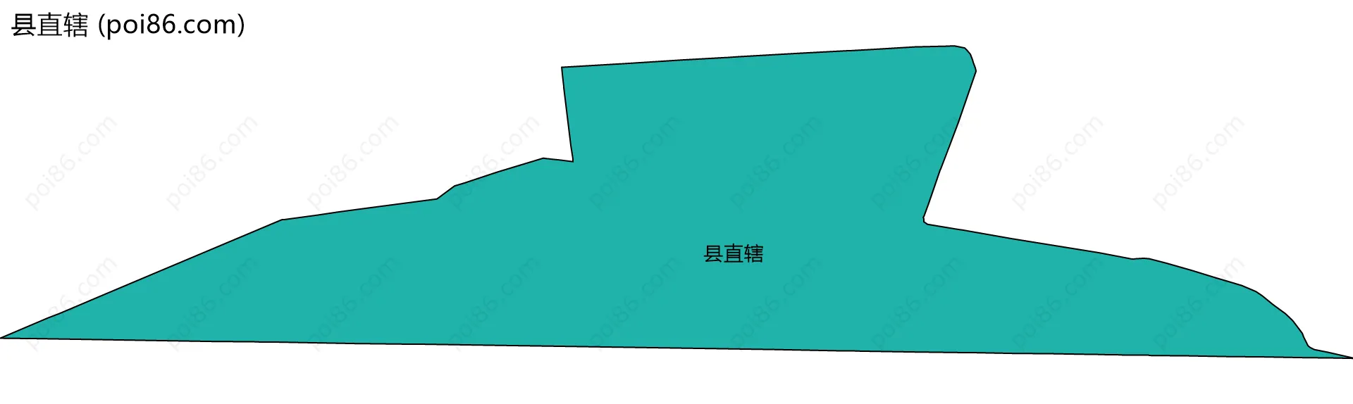 县直辖边界地图