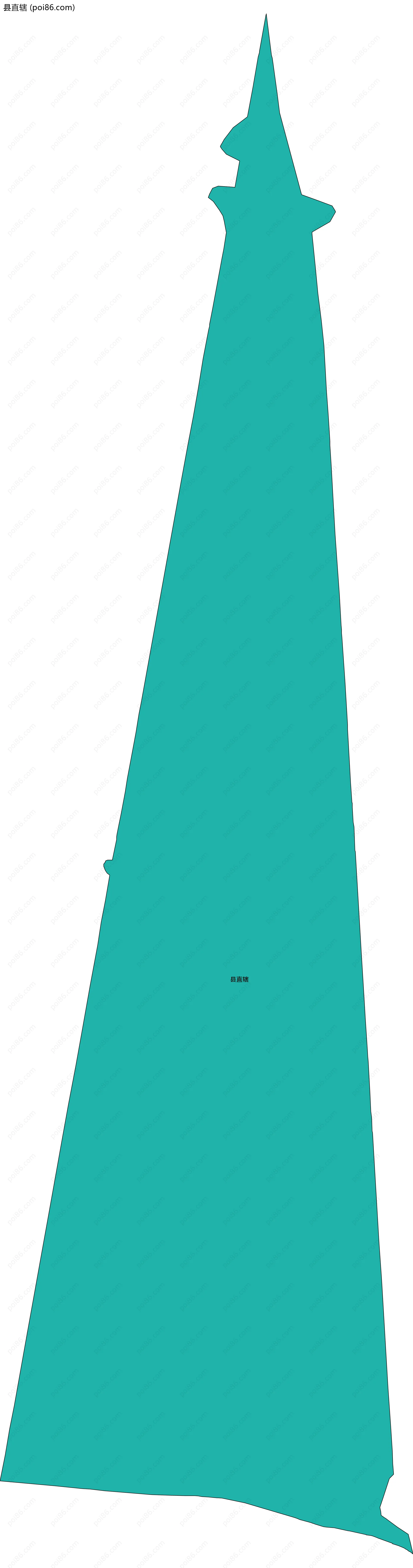 县直辖边界地图