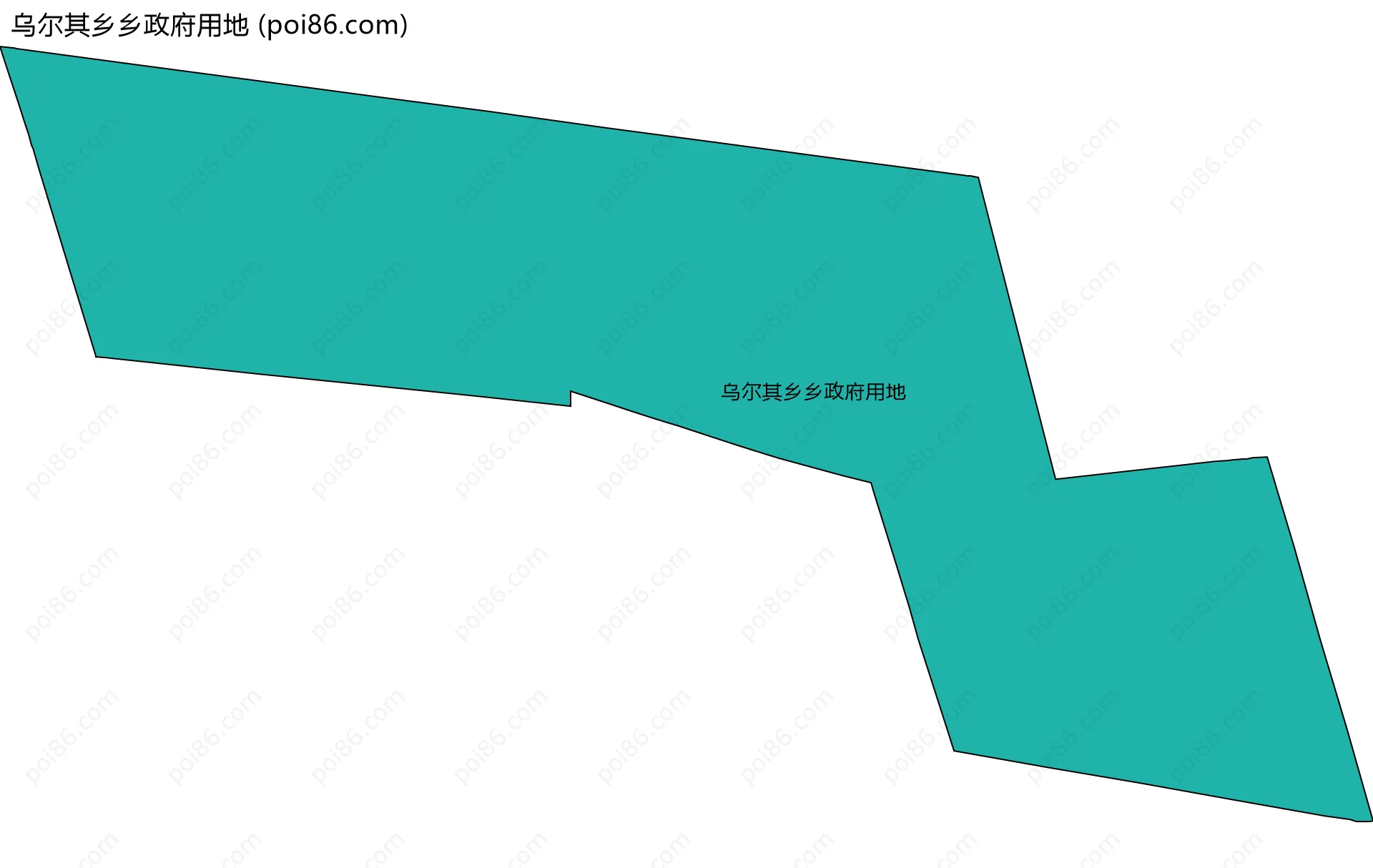 乌尔其乡乡政府用地边界地图
