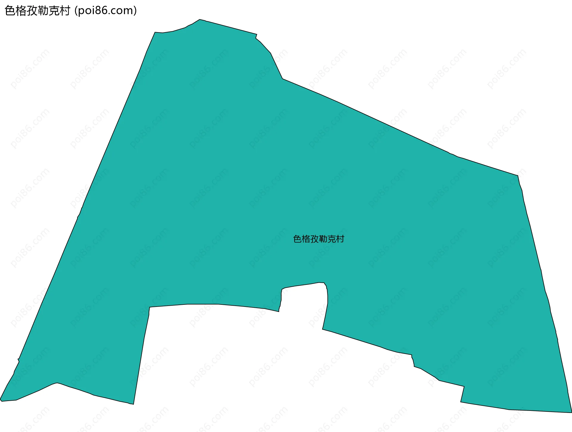 色格孜勒克村边界地图