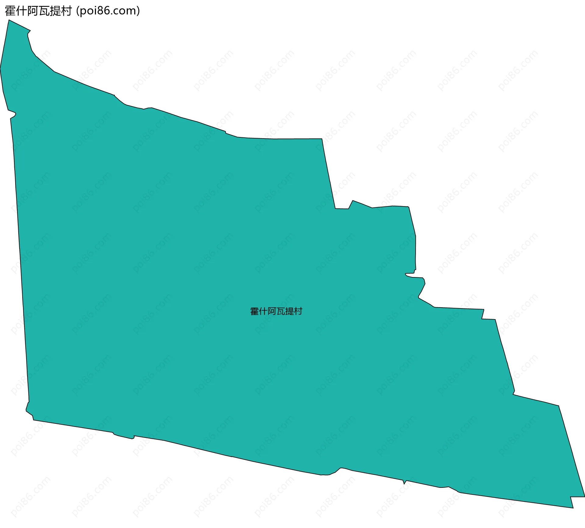 霍什阿瓦提村边界地图