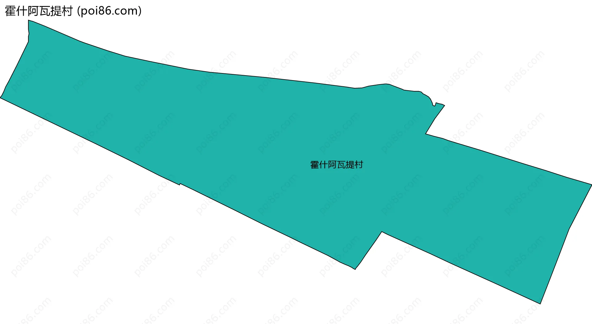 霍什阿瓦提村边界地图
