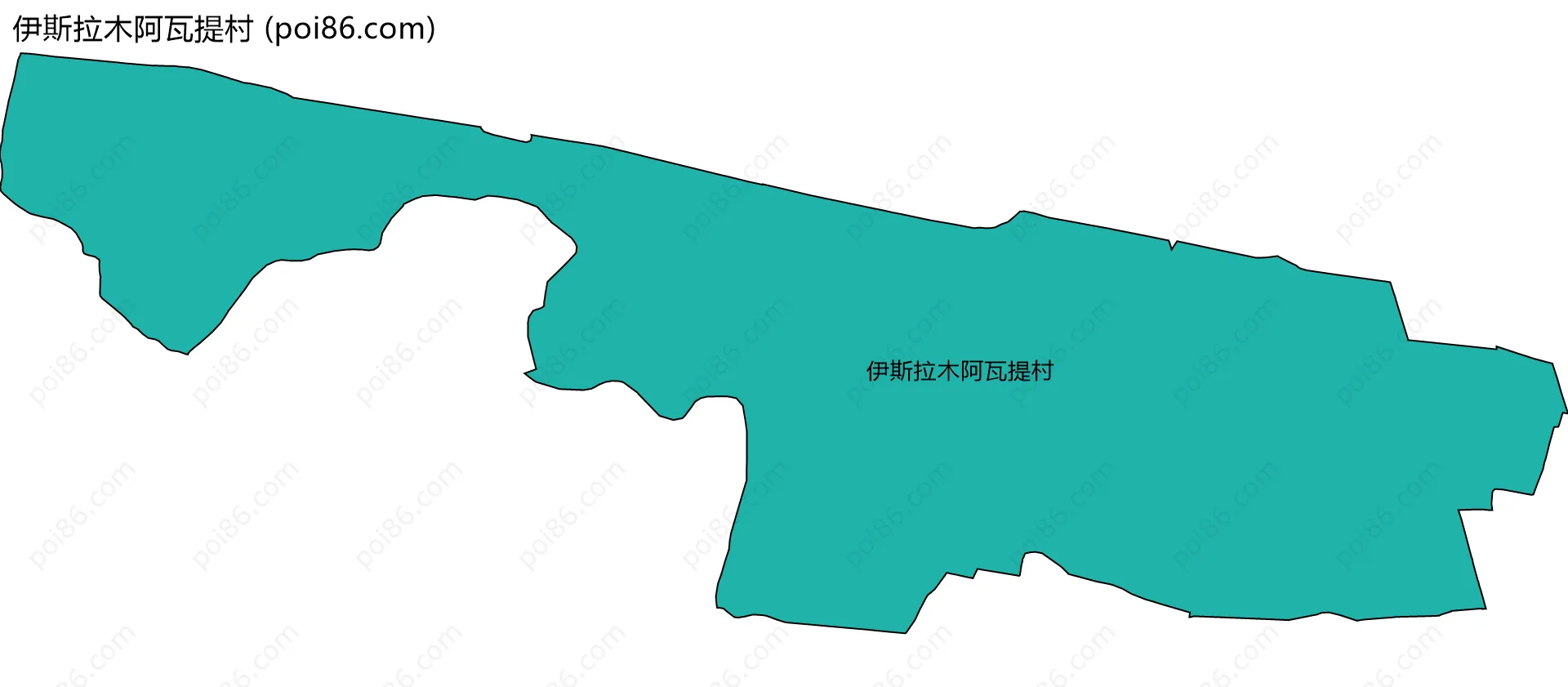 伊斯拉木阿瓦提村边界地图