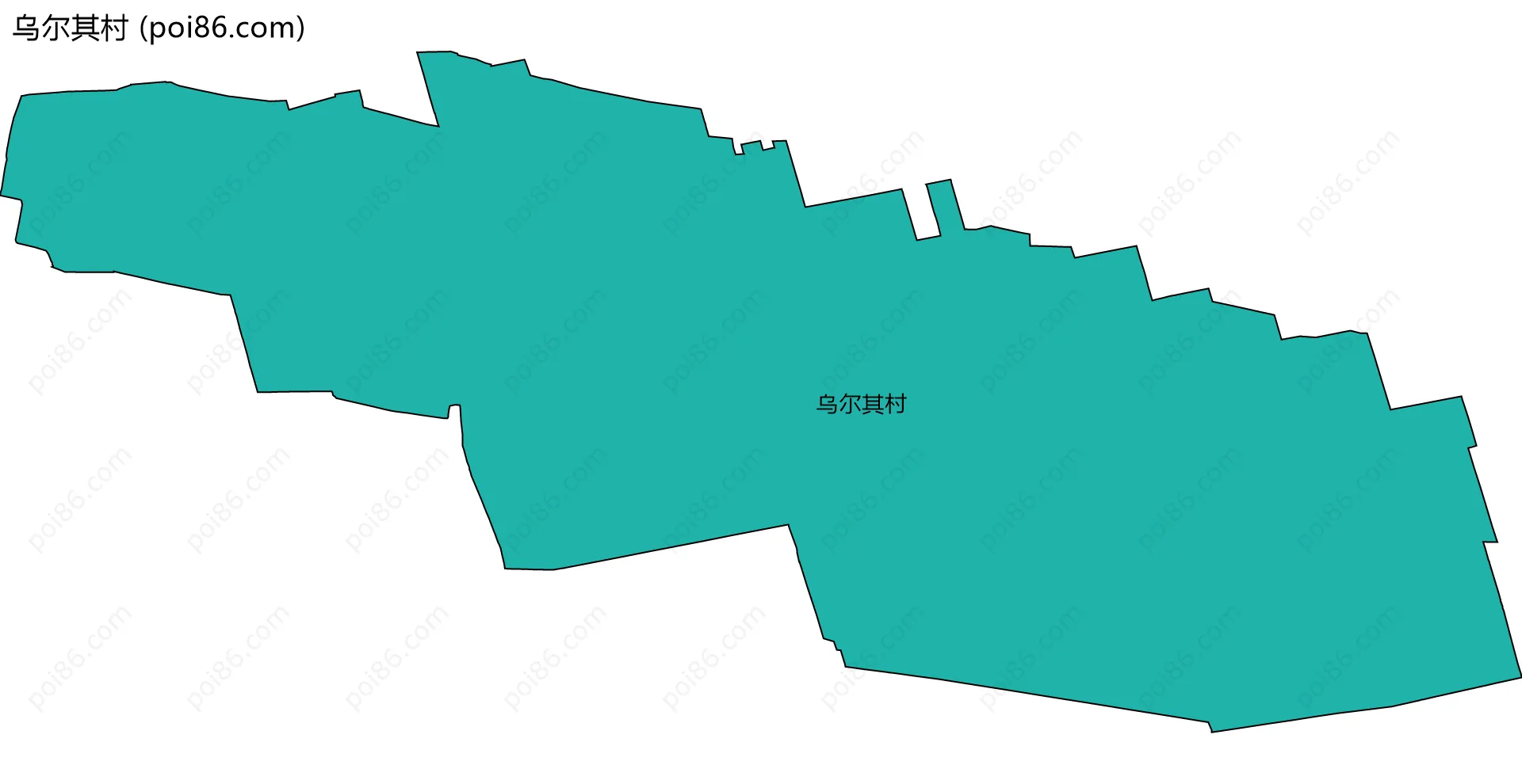 乌尔其村边界地图