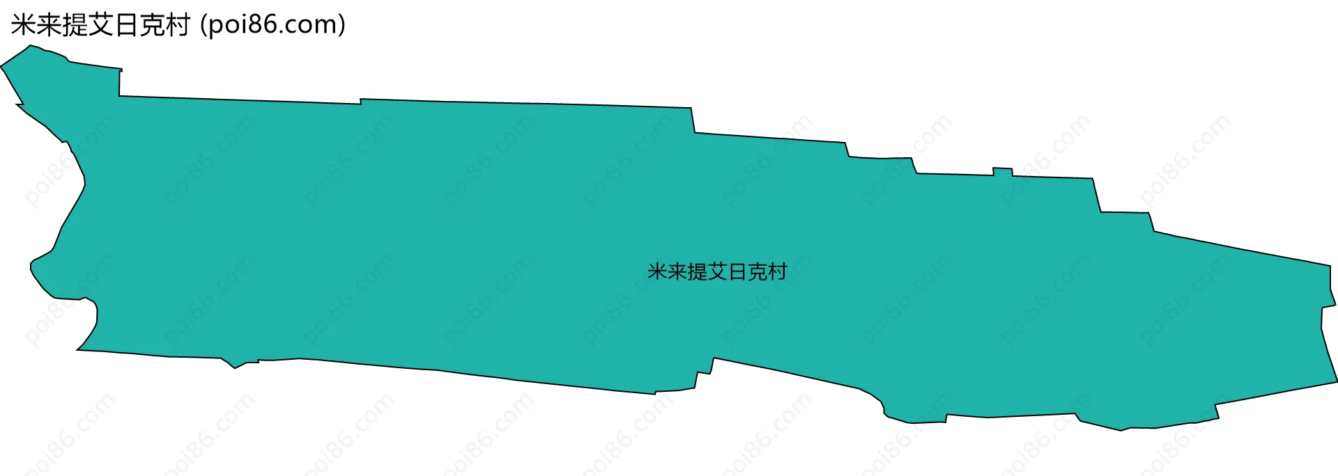 米来提艾日克村边界地图