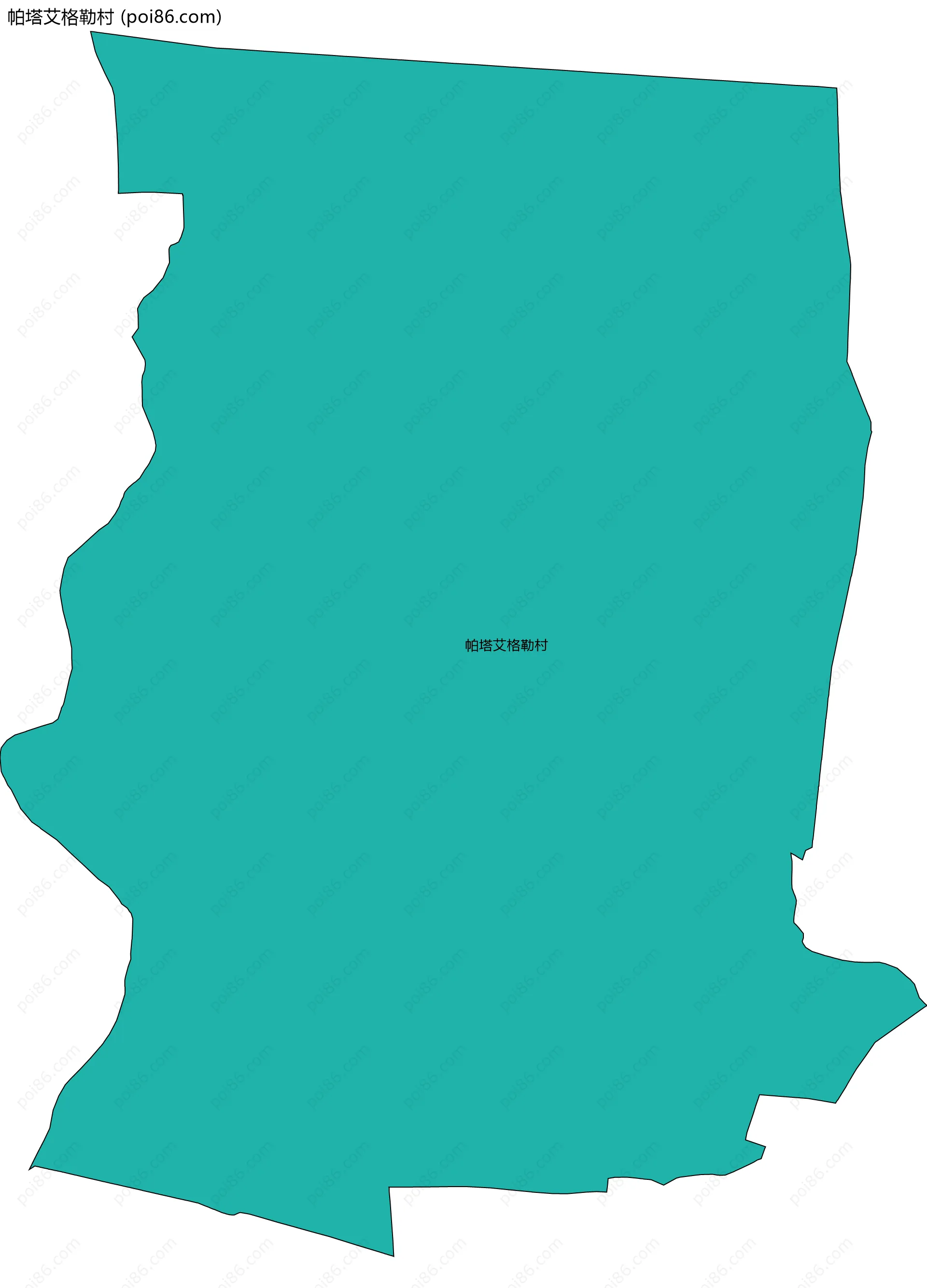 帕塔艾格勒村边界地图