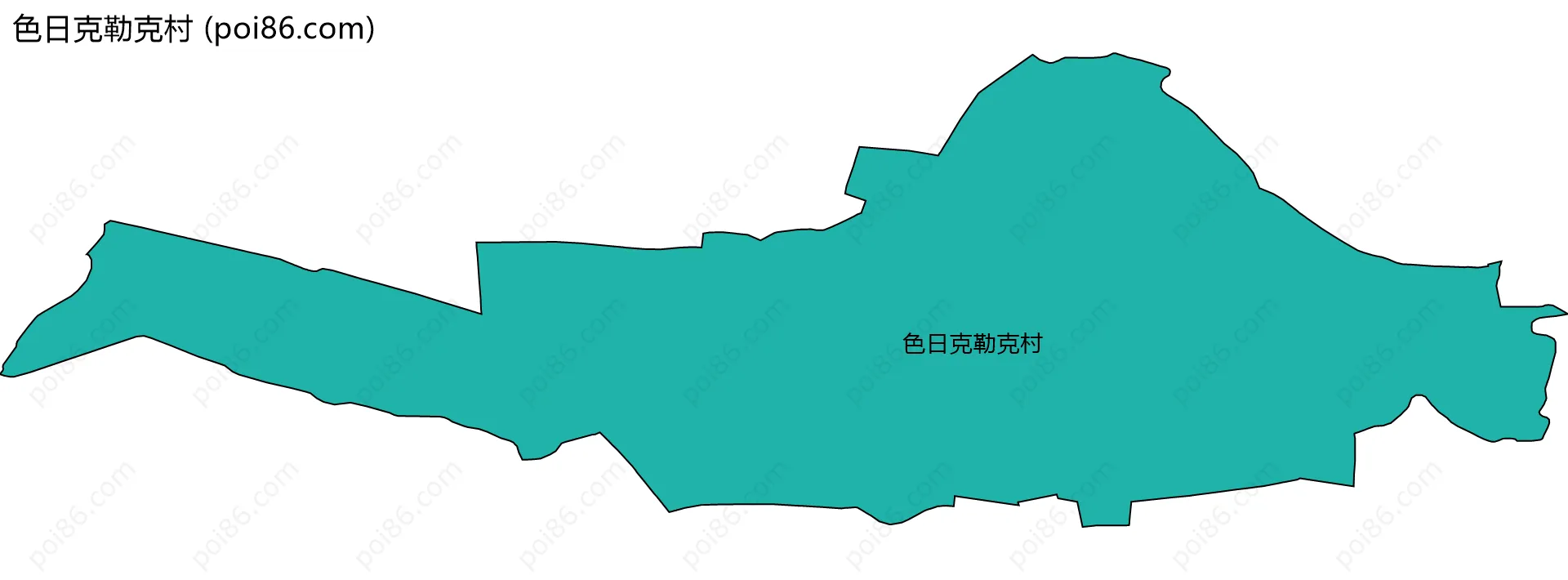 色日克勒克村边界地图
