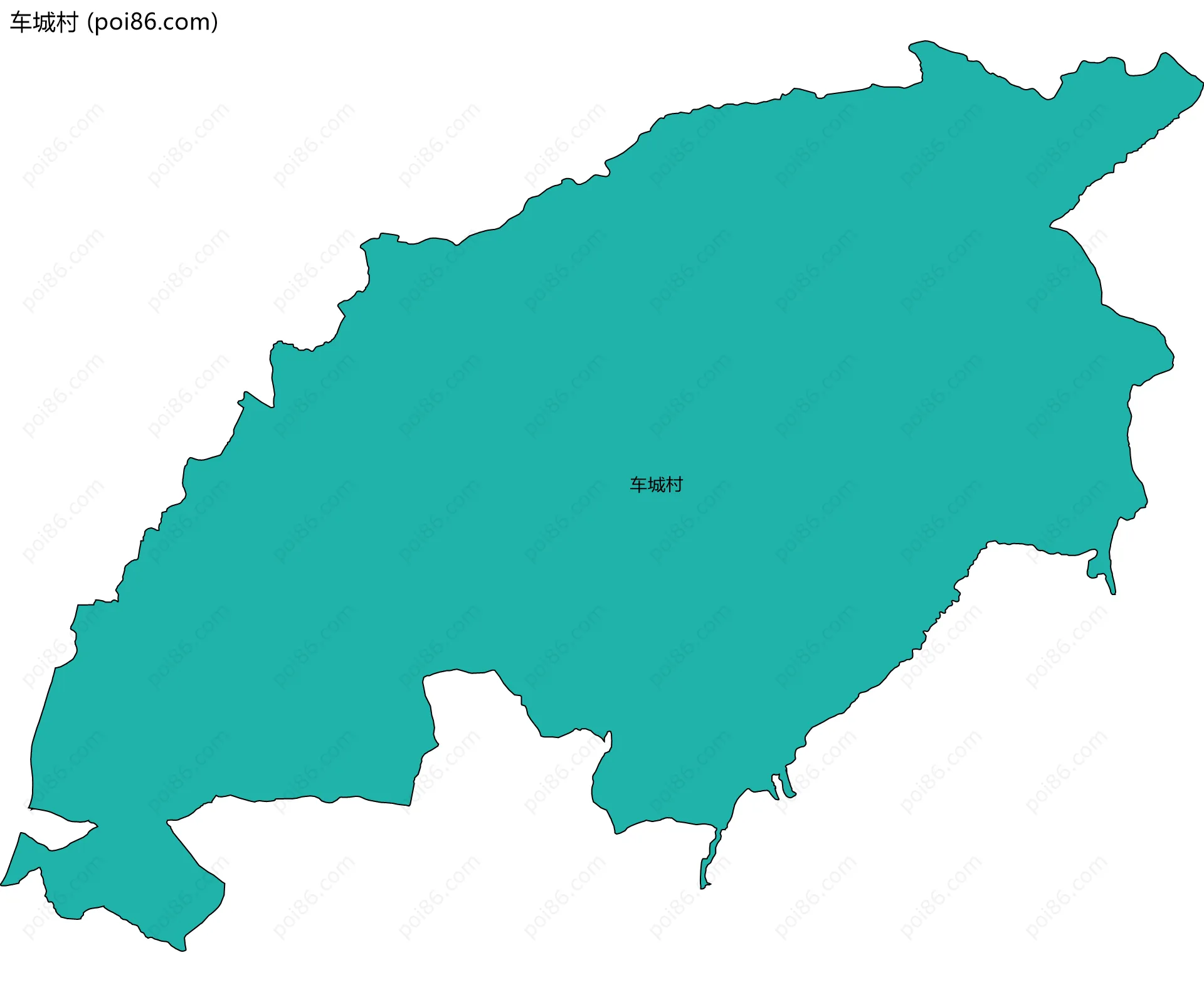 车城村边界地图