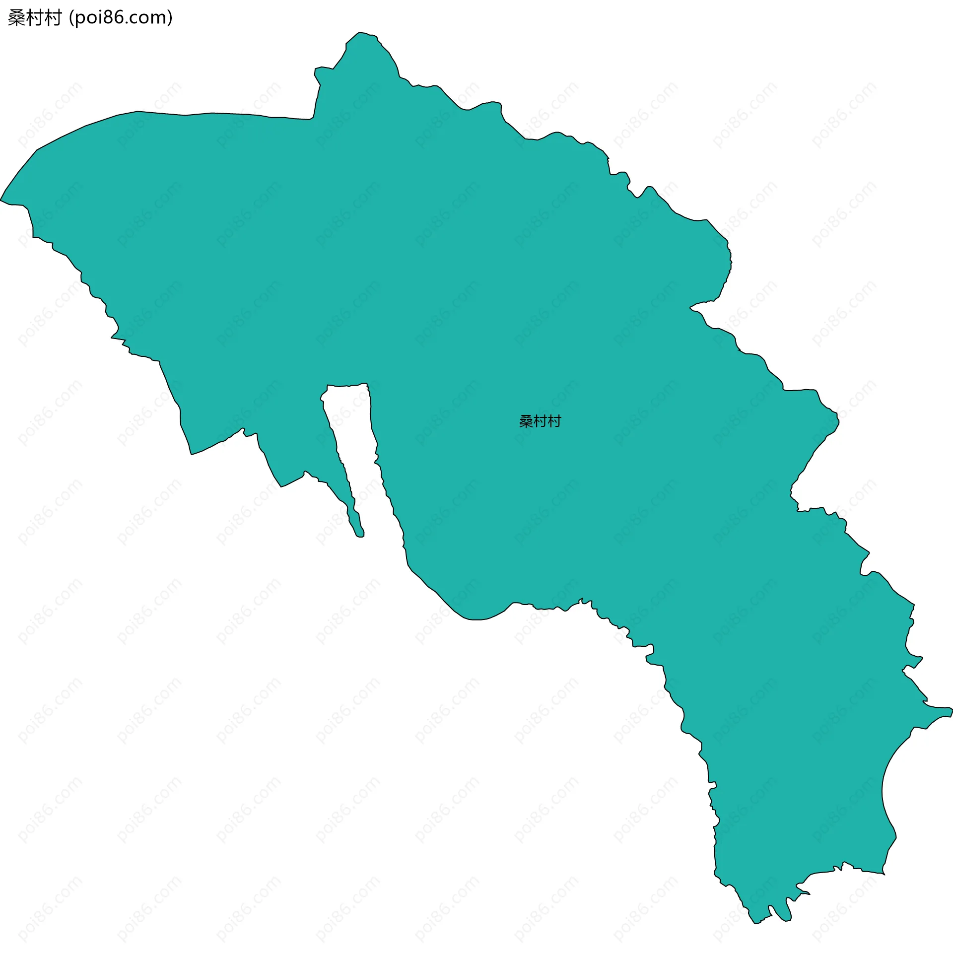 桑村村边界地图