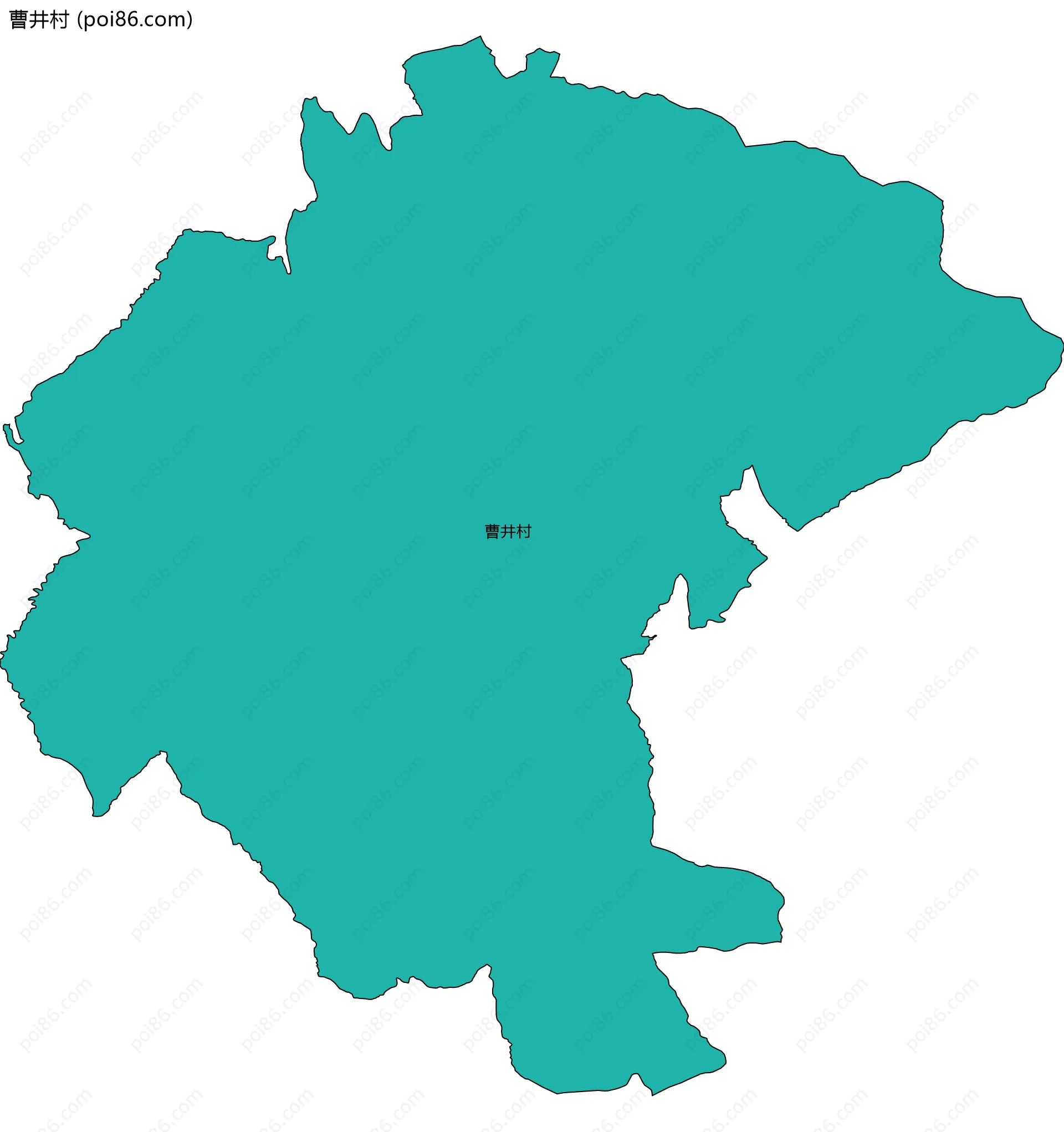 曹井村边界地图