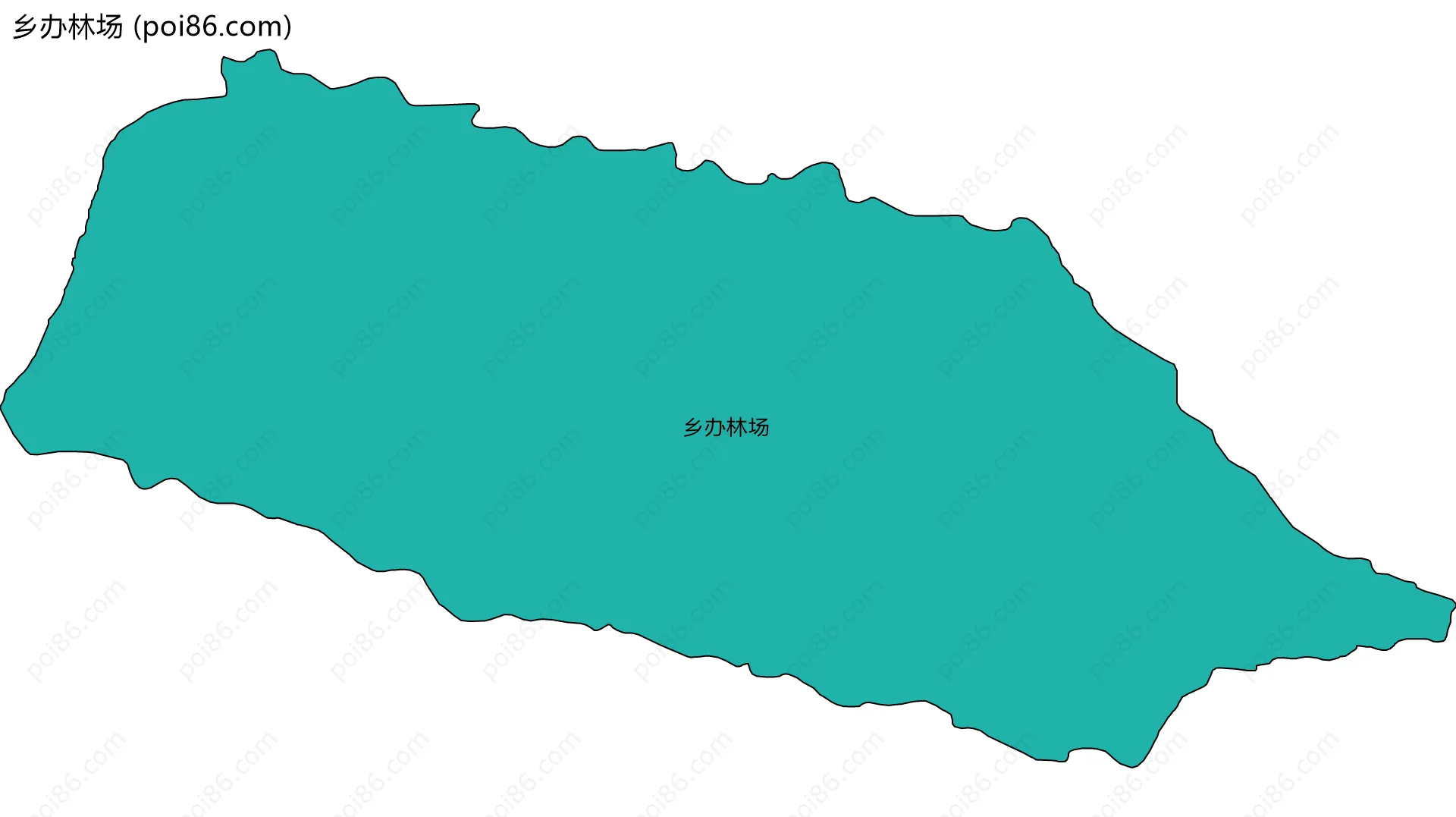 乡办林场边界地图