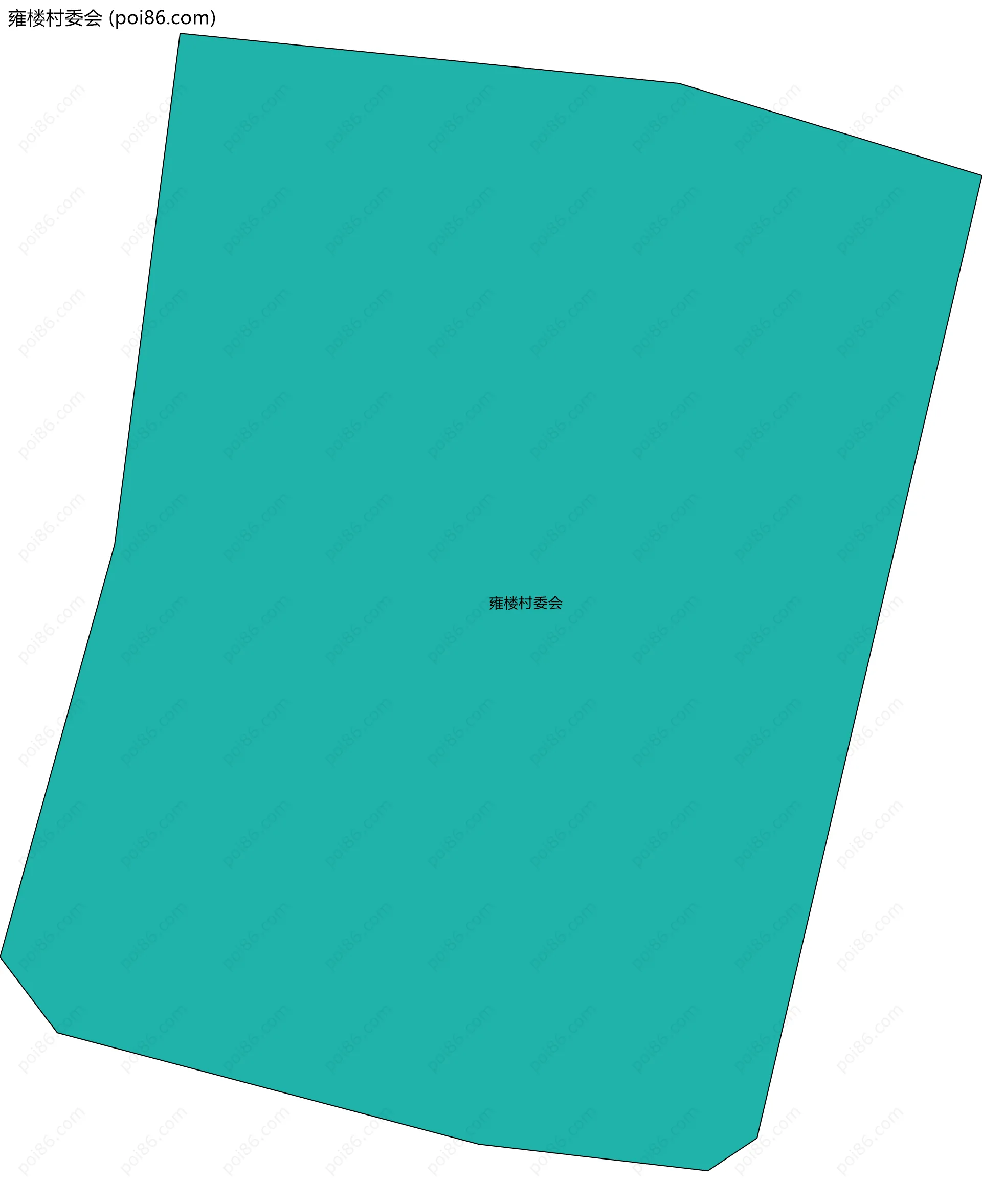 雍楼村委会边界地图