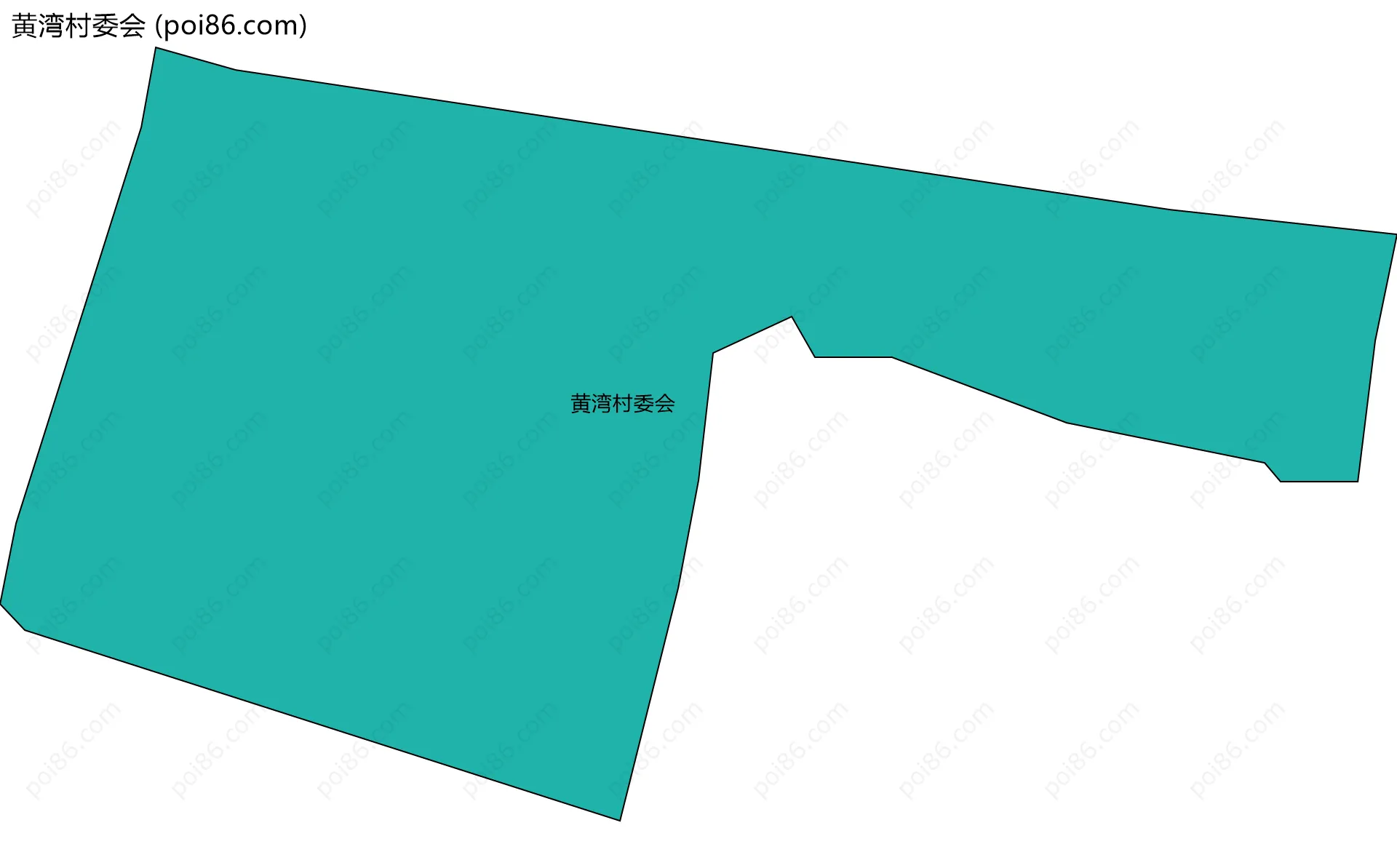 黄湾村委会边界地图