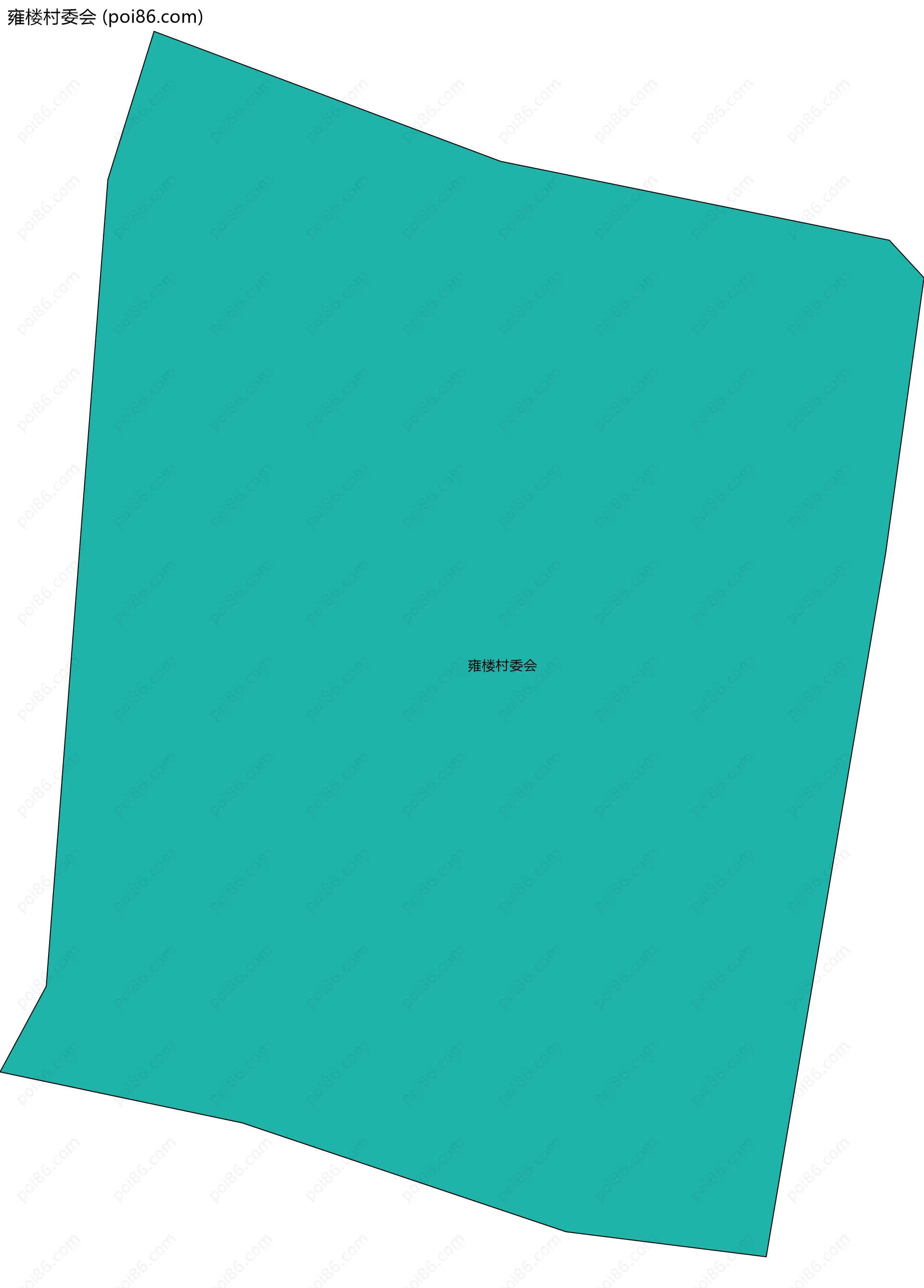 雍楼村委会边界地图