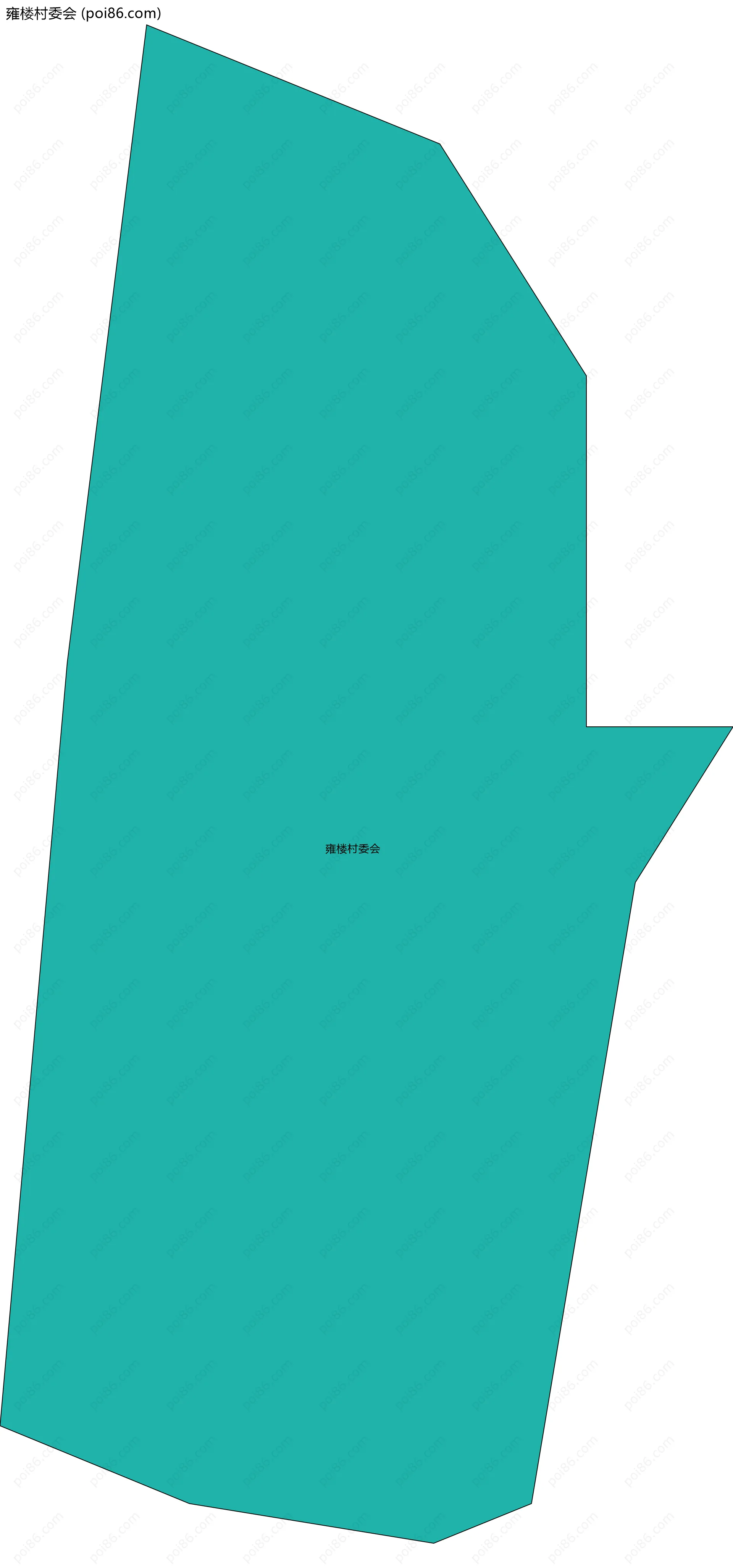 雍楼村委会边界地图