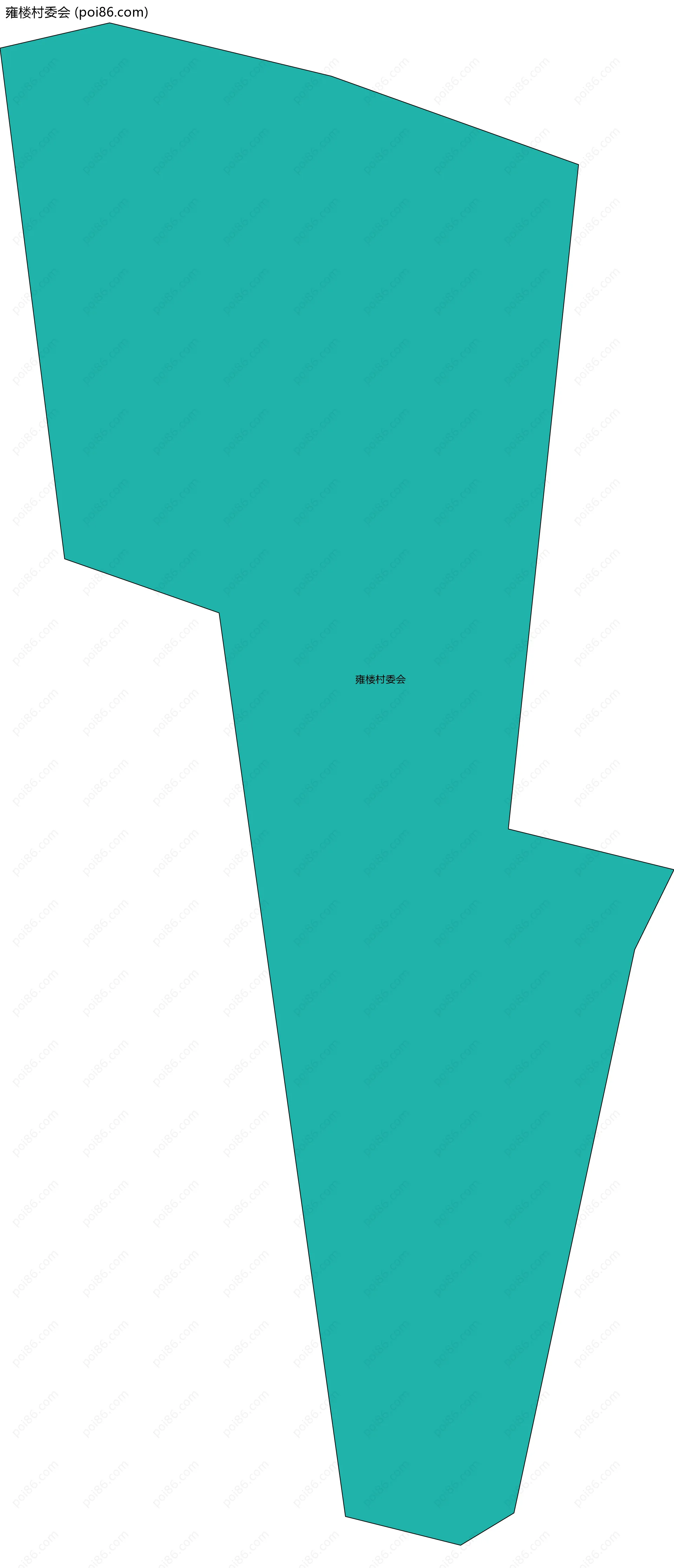 雍楼村委会边界地图