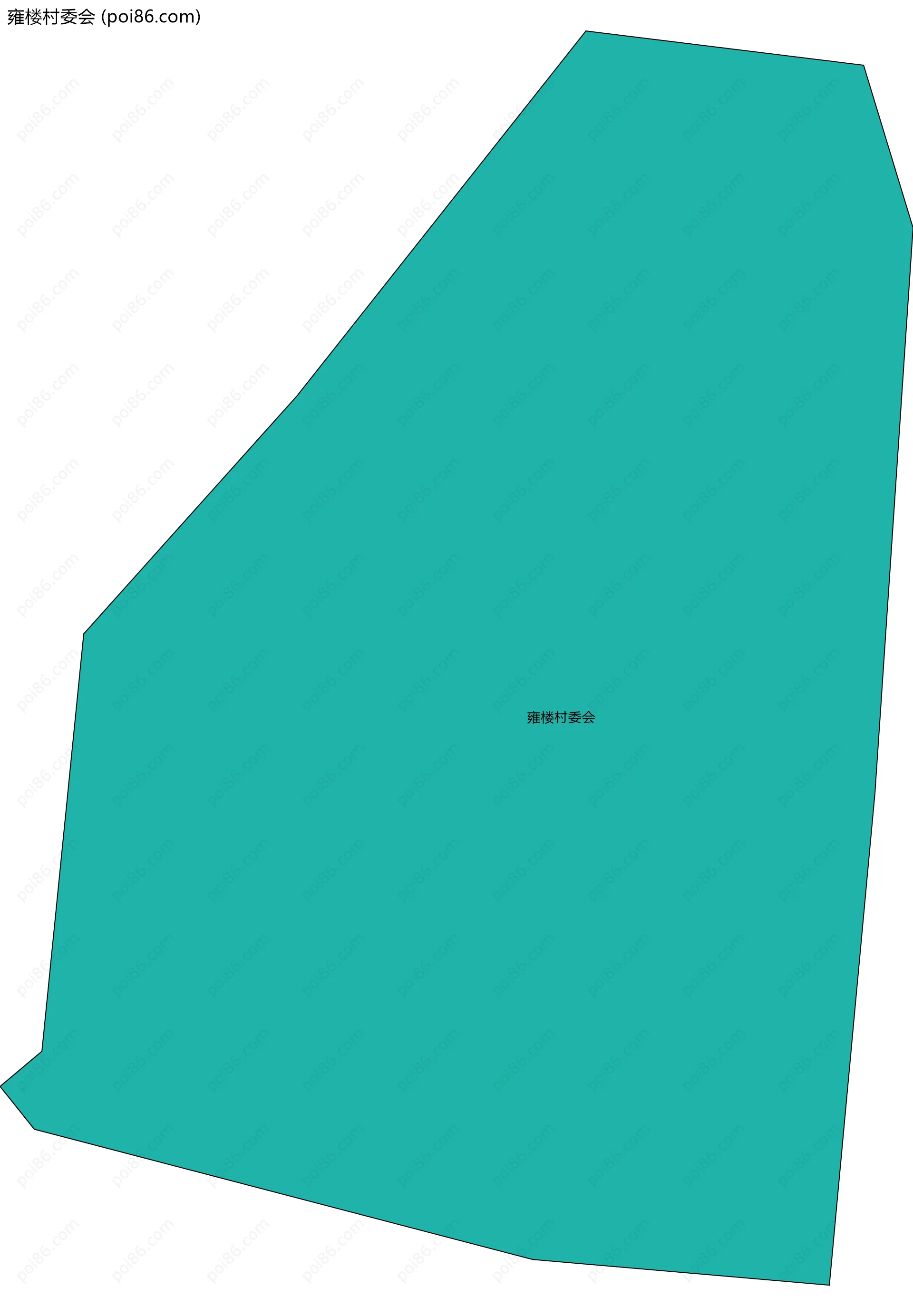 雍楼村委会边界地图
