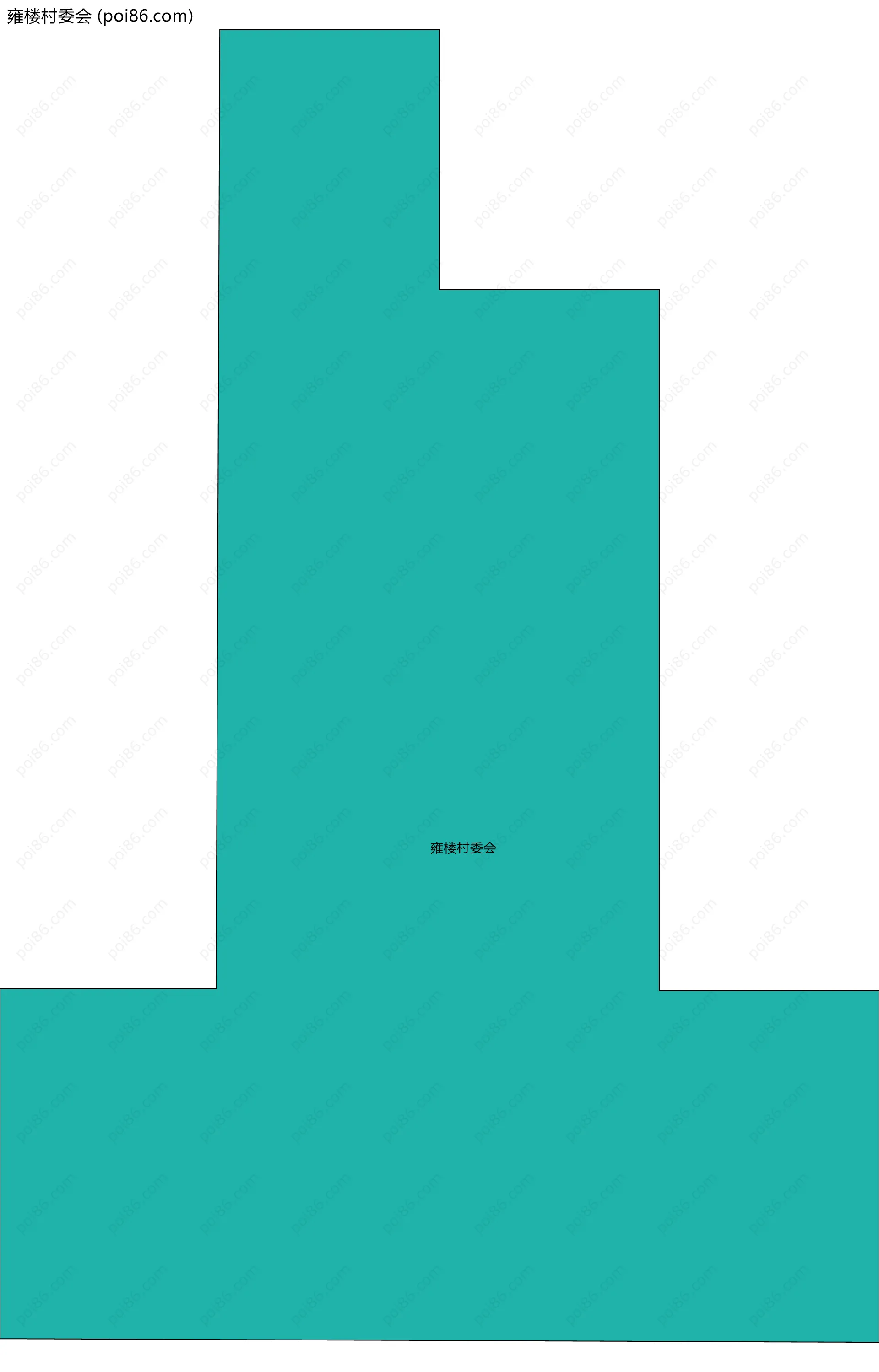 雍楼村委会边界地图