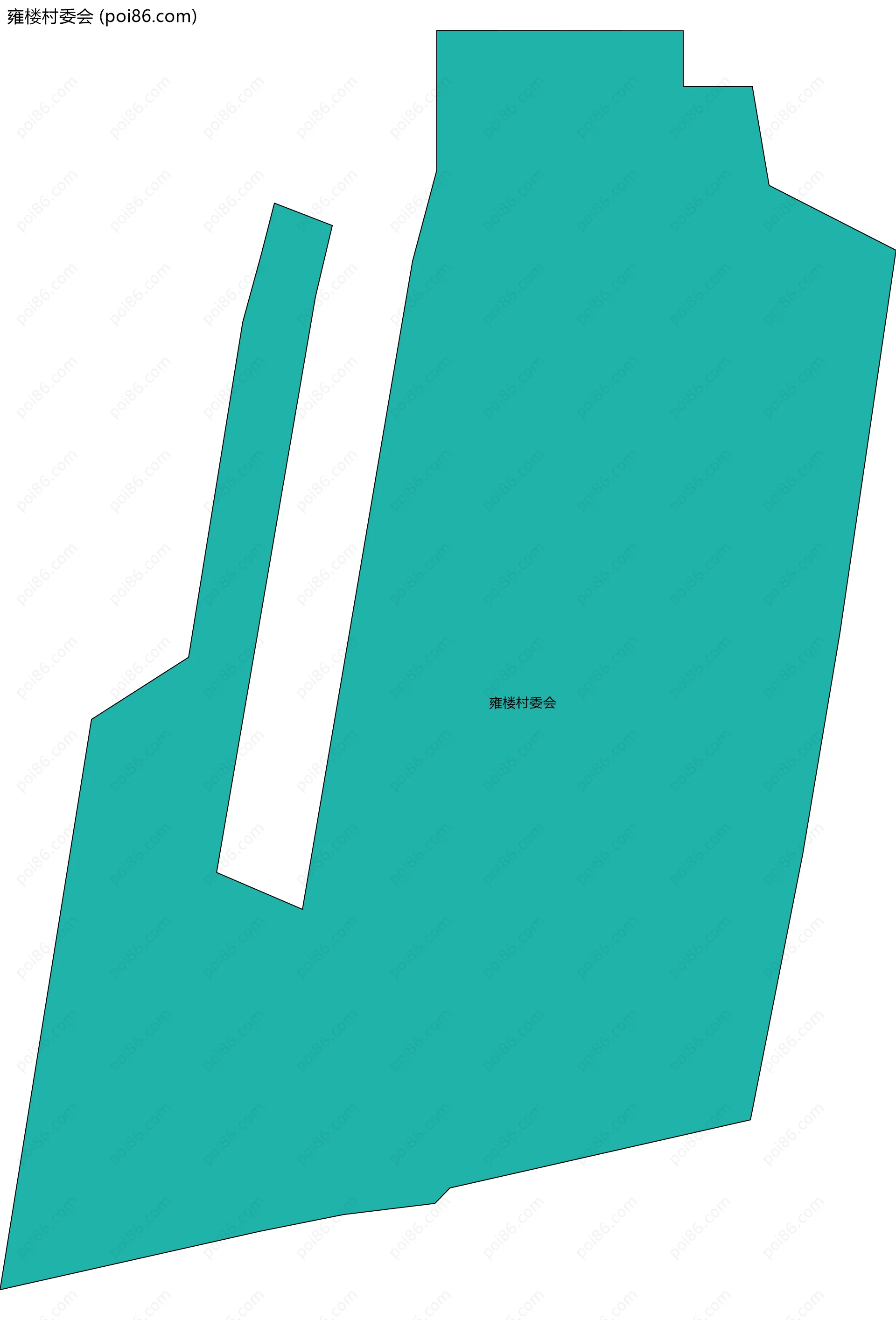 雍楼村委会边界地图