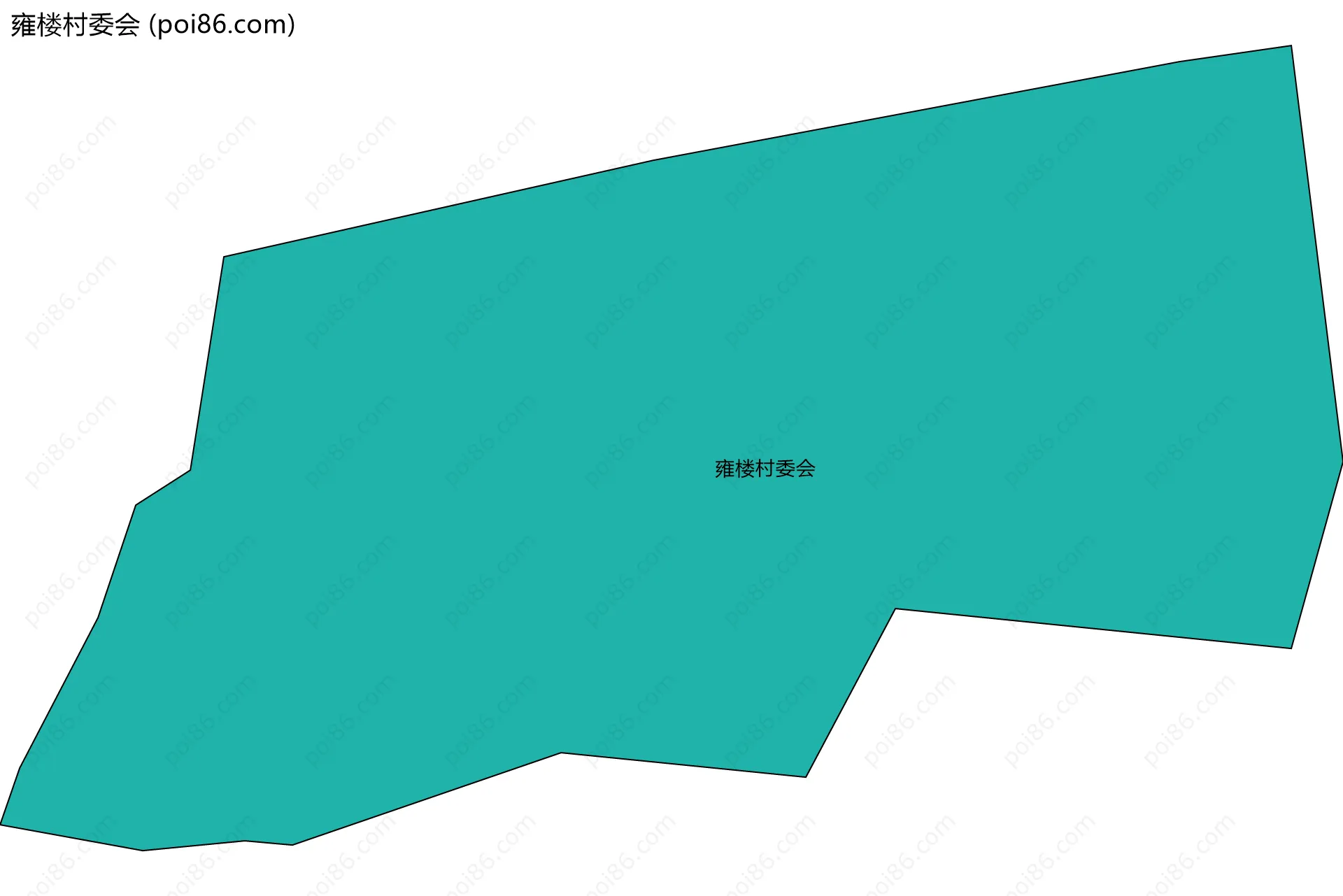 雍楼村委会边界地图