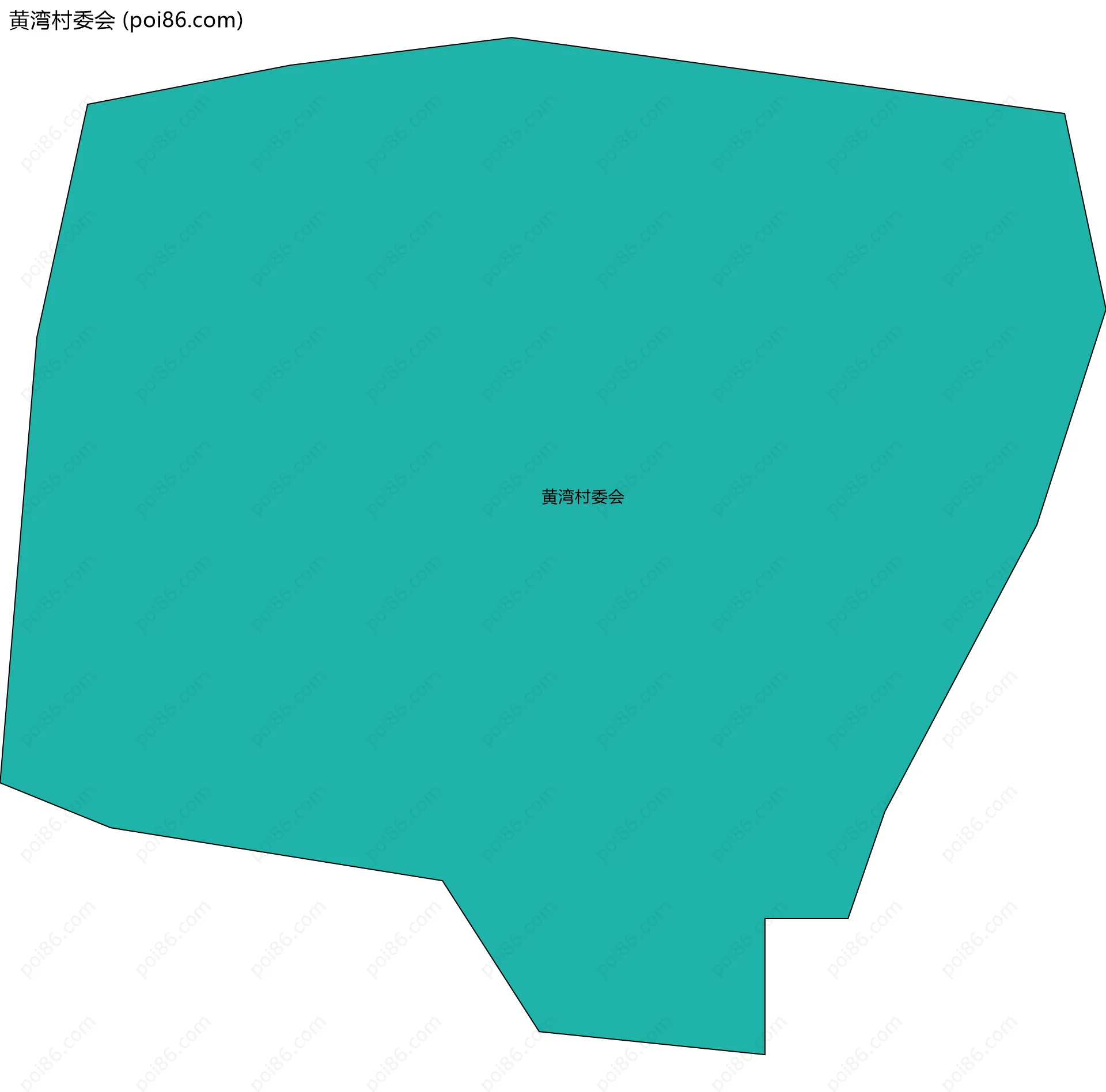 黄湾村委会边界地图