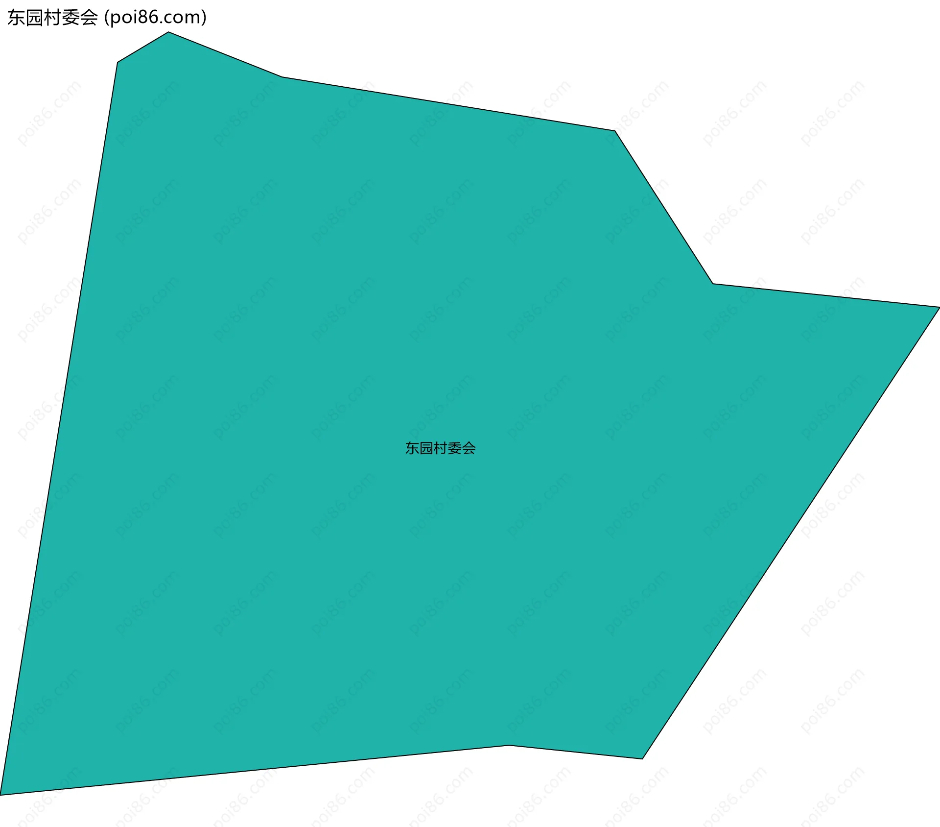 东园村委会边界地图
