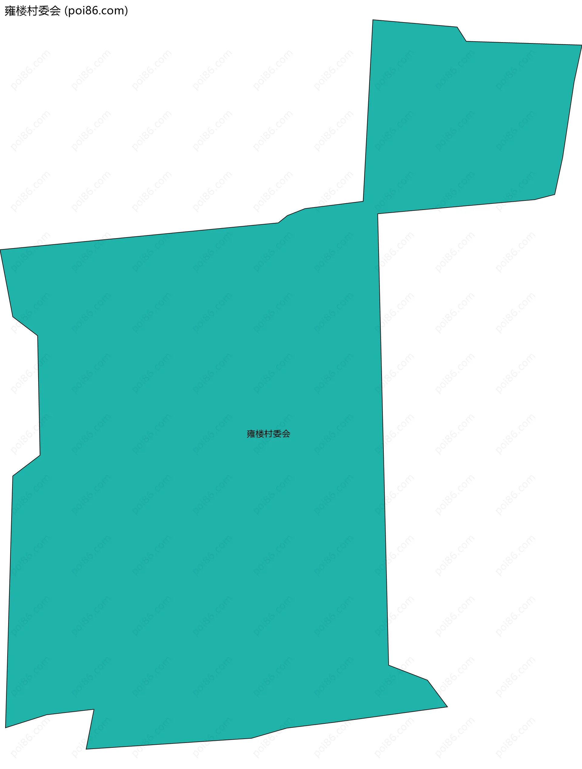 雍楼村委会边界地图